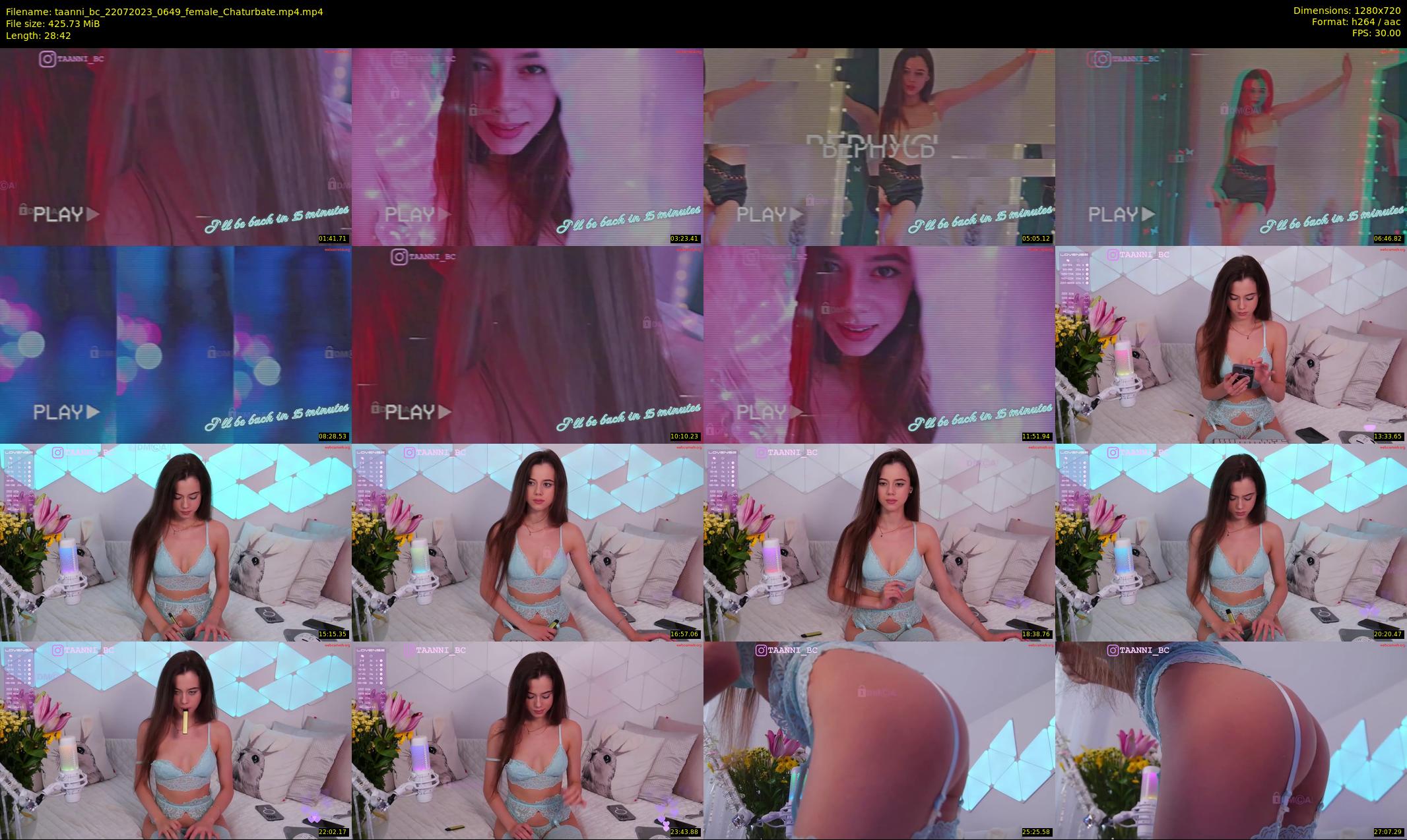 taanni_bc — 29 minute Chaturbate female cam show recording, 720p, Jul 22, 2023