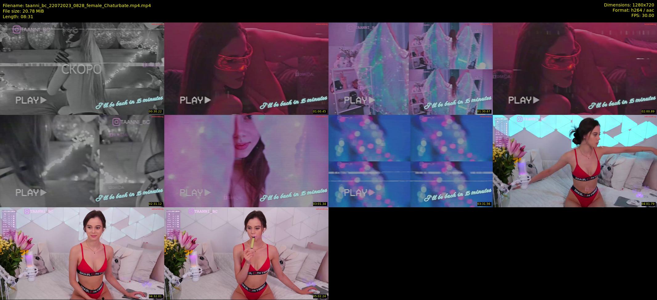 taanni_bc — 9 minute Chaturbate female cam show recording, 720p, Jul 22, 2023
