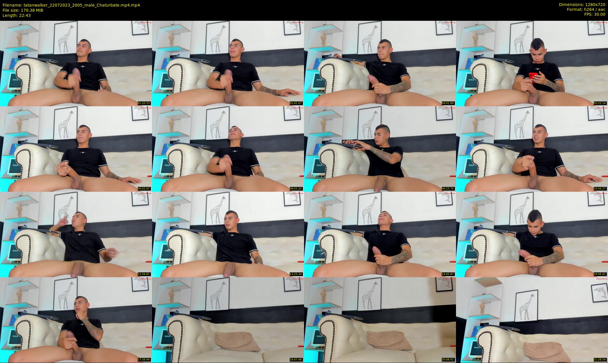 tatanwalker — 23 minute Chaturbate male cam show recording, 720p, Jul 22, 2023