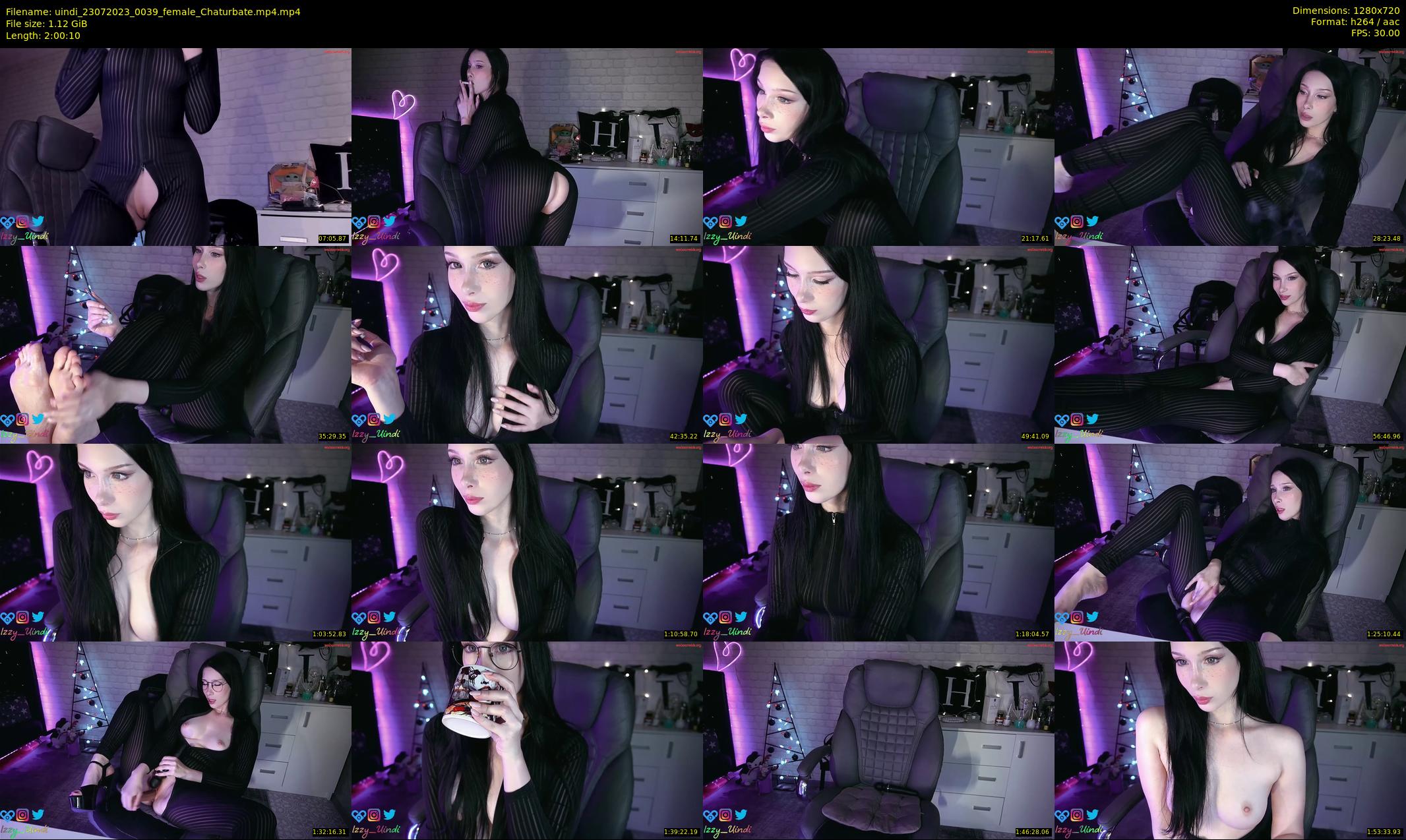 uindi — 121 minute Chaturbate female cam show recording, 720p, Jul 23, 2023