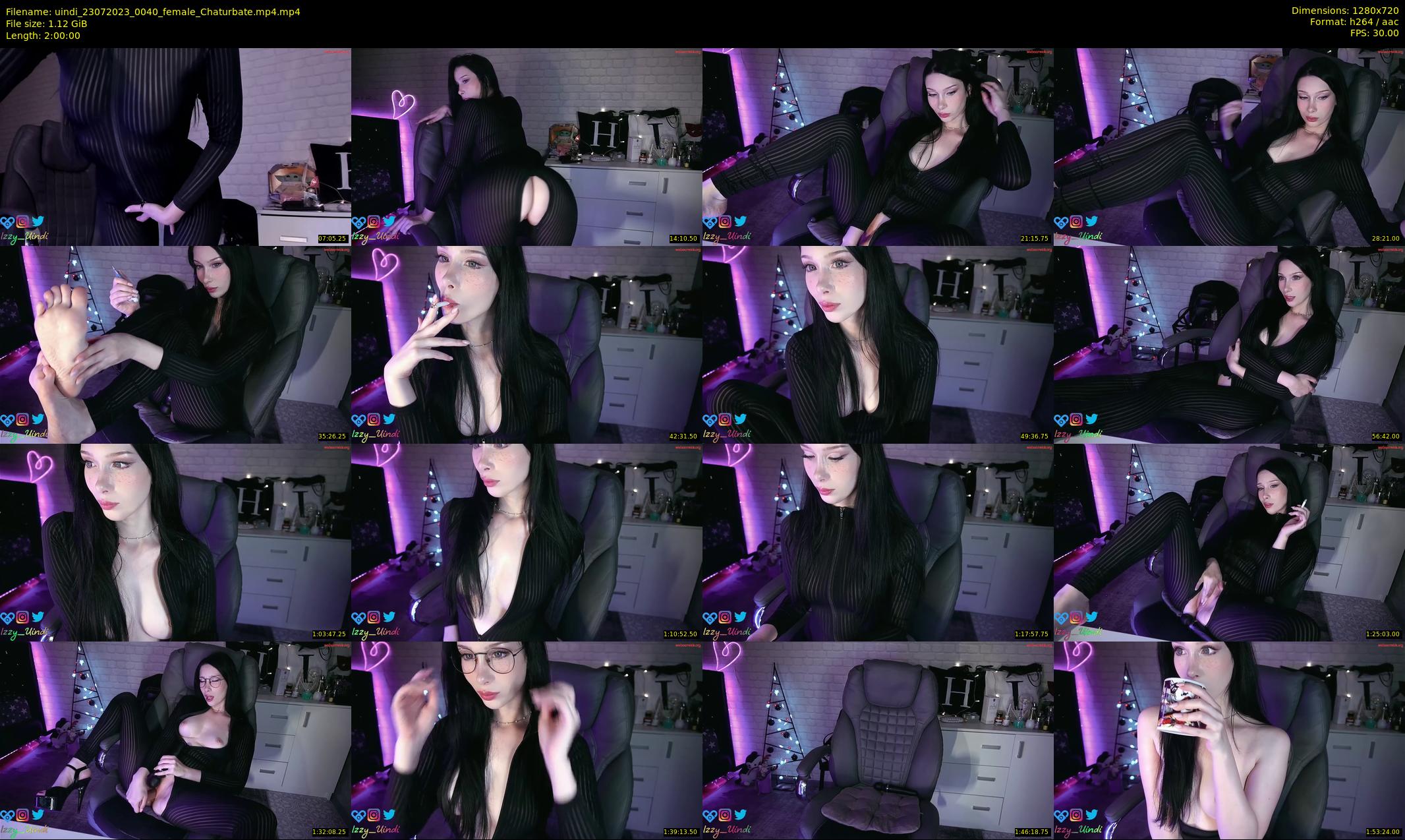 uindi — 120 minute Chaturbate female cam show recording, 720p, Jul 23, 2023