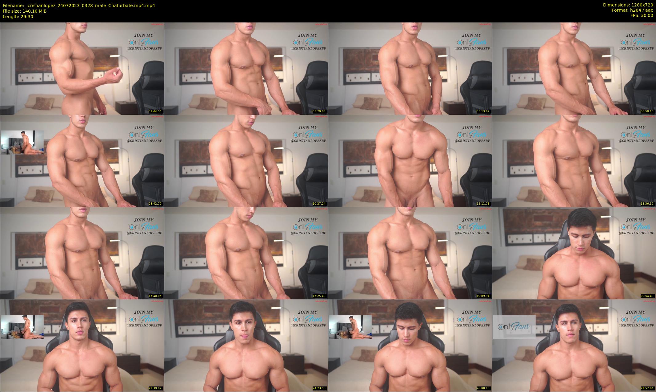 _cristianlopez — 30 minute Chaturbate male cam show recording, 720p, Jul 24, 2023