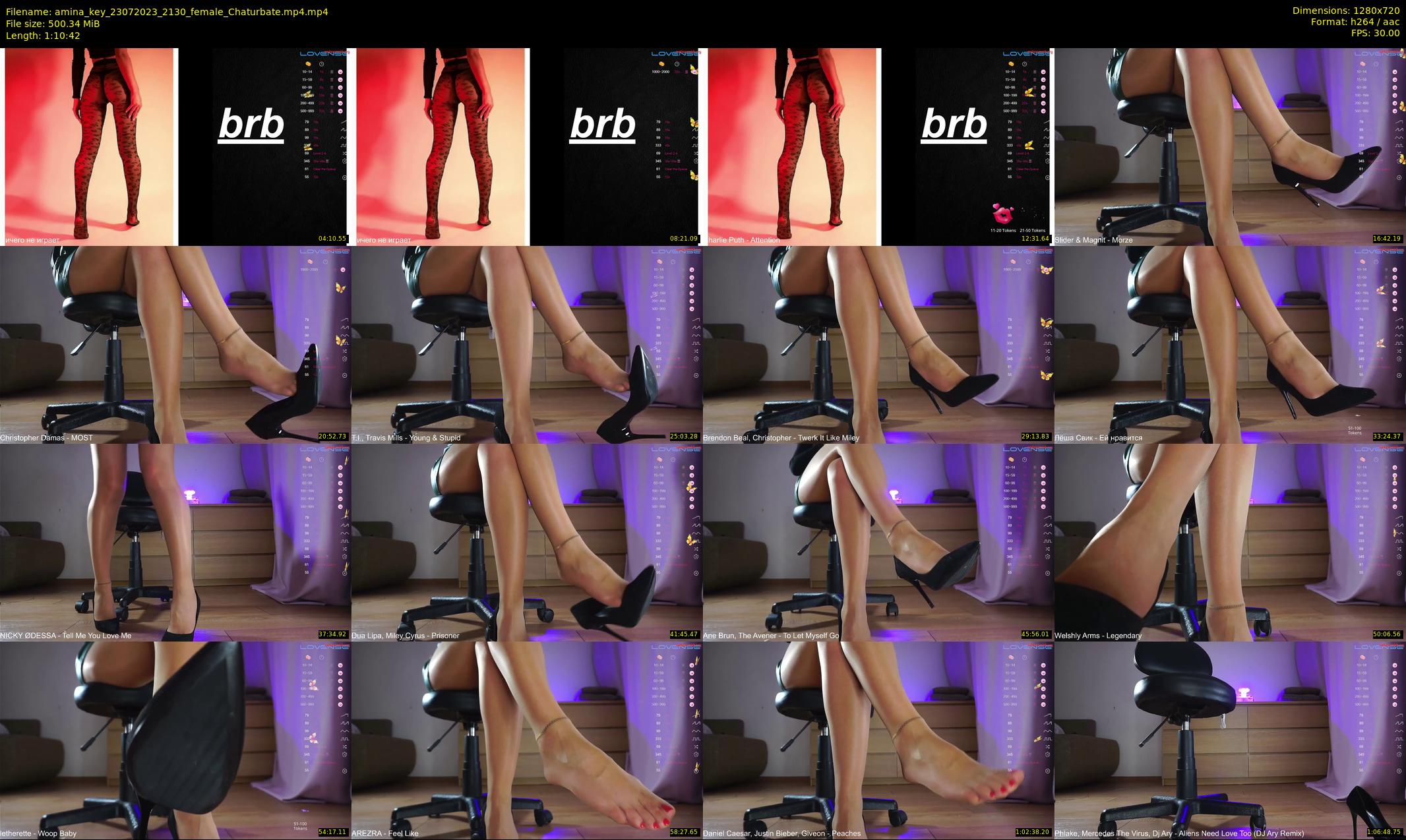 amina_key — 71 minute Chaturbate female cam show recording, 720p, Jul 23, 2023