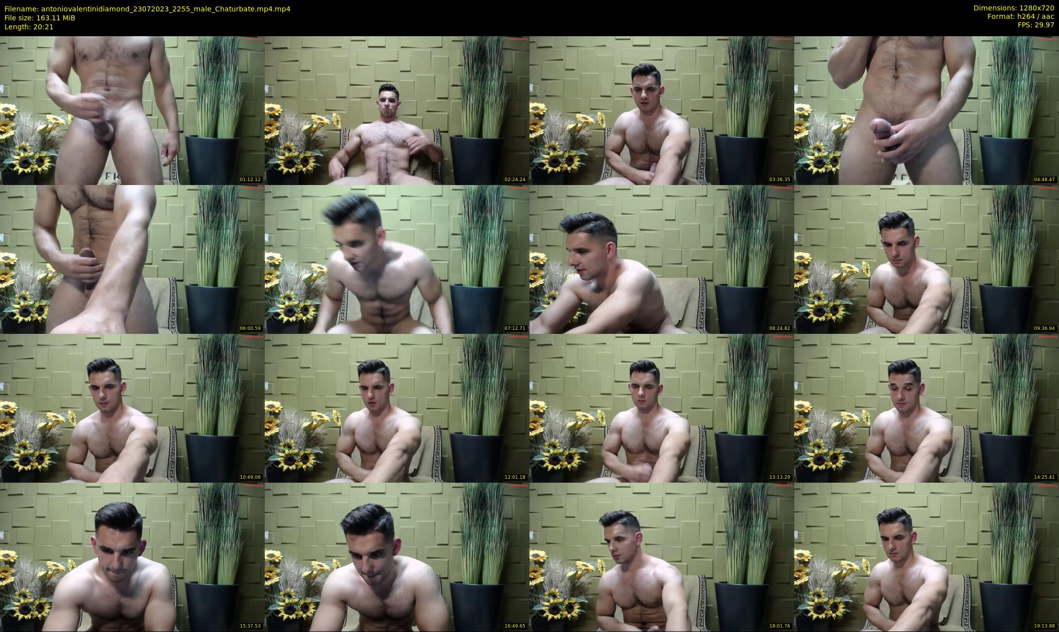 antoniovalentinidiamond — 21 minute Chaturbate male cam show recording, 720p, Jul 23, 2023