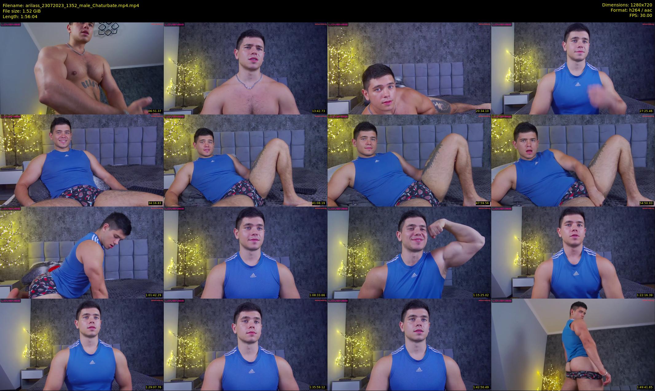 arilass — 117 minute Chaturbate male cam show recording, 720p, Jul 23, 2023