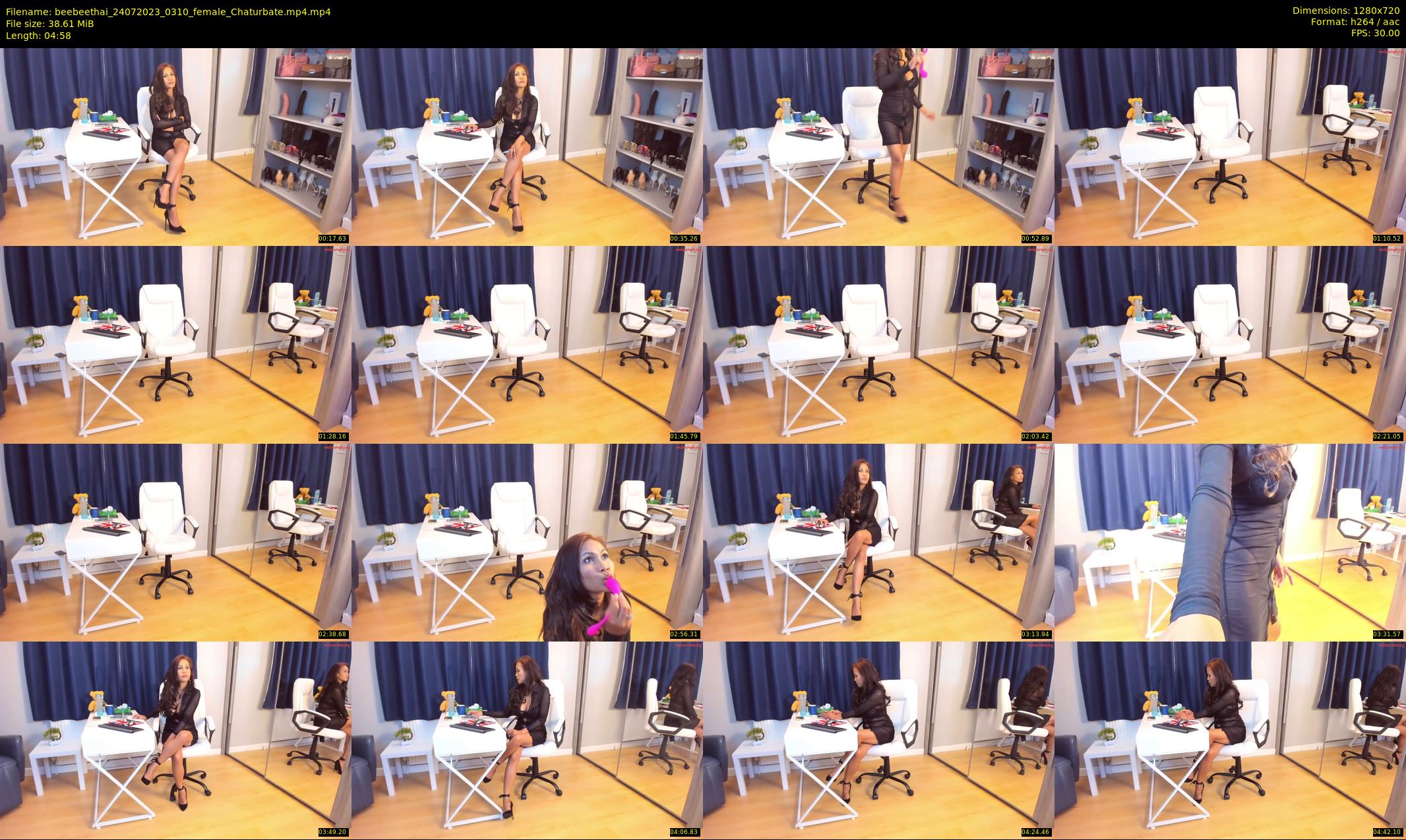 beebeethai — 5 minute Chaturbate female cam show recording, 720p, Jul 24, 2023