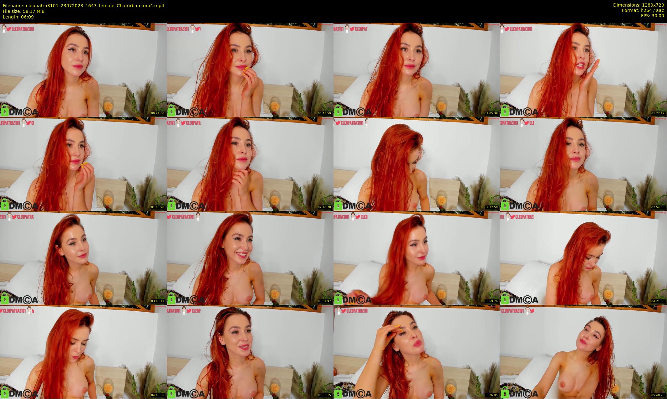 cleopatra3101 — 7 minute Chaturbate female cam show recording, 720p, Jul 23, 2023