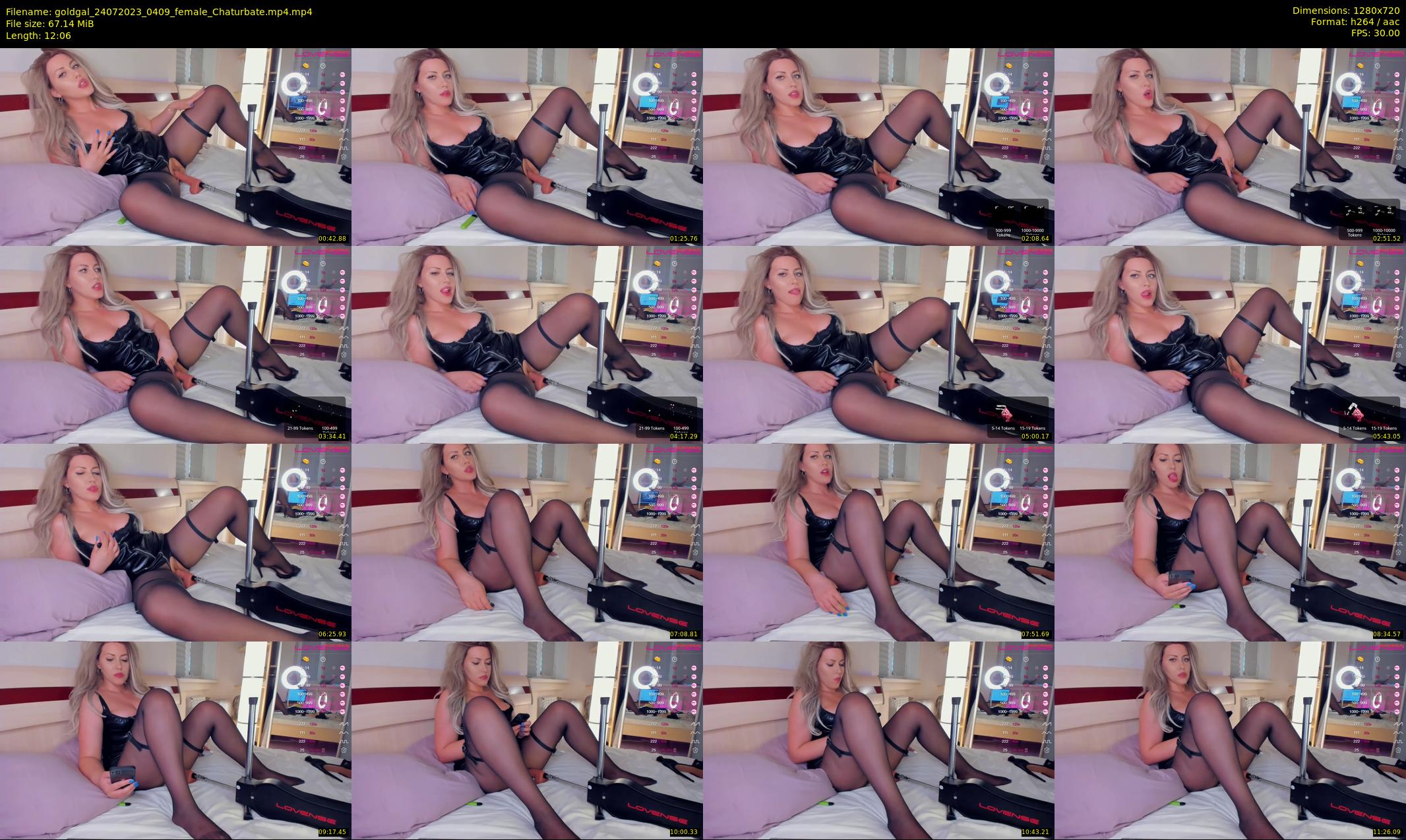 goldgal — 13 minute Chaturbate female cam show recording, 720p, Jul 24, 2023