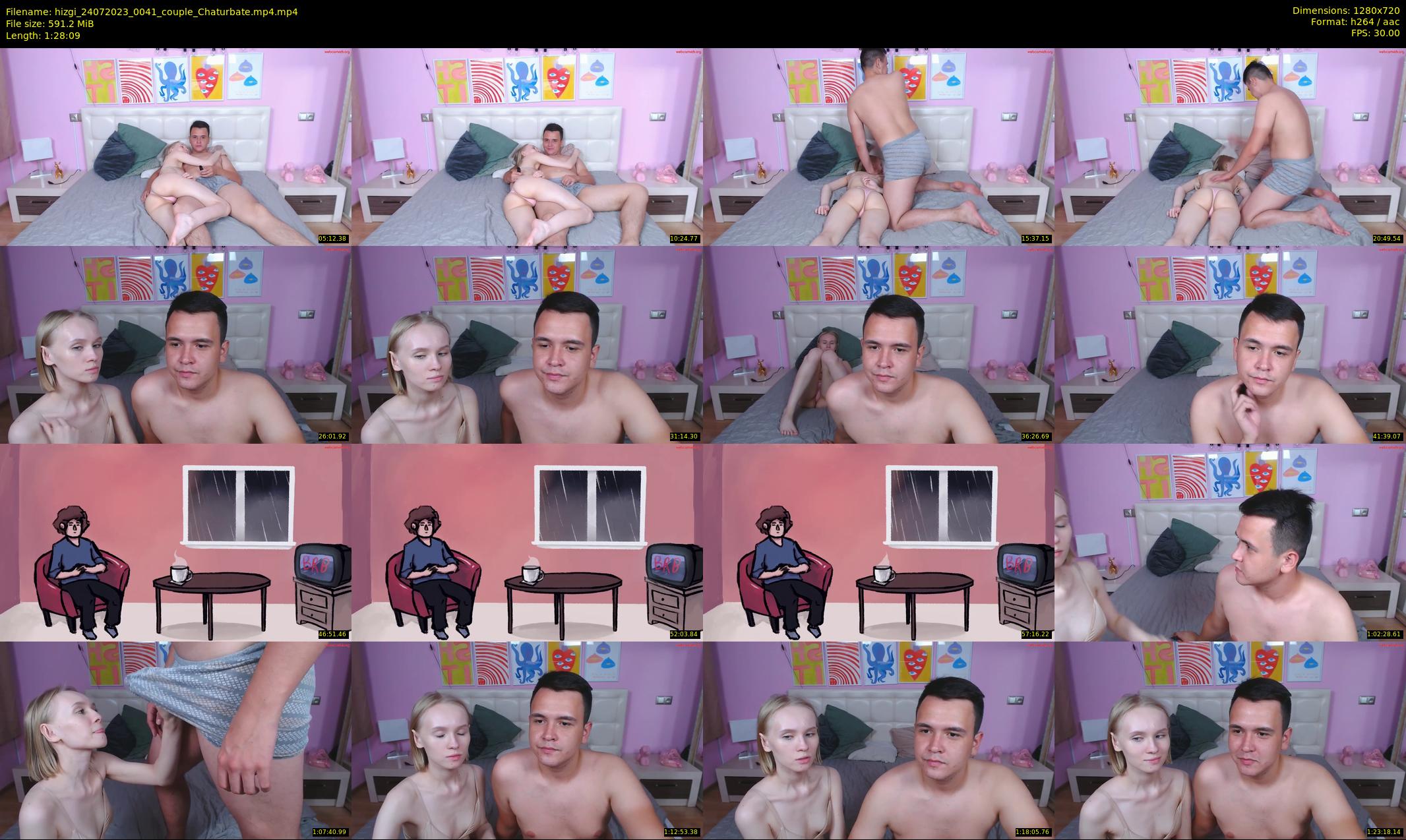 hizgi — 89 minute Chaturbate couple cam show recording, 720p, Jul 24, 2023
