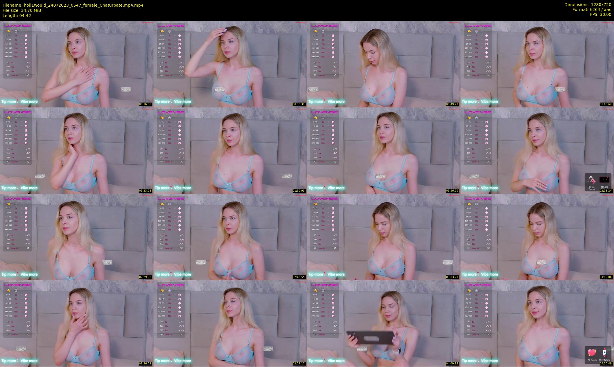 holl1would — 5 minute Chaturbate female cam show recording, 720p, Jul 24, 2023