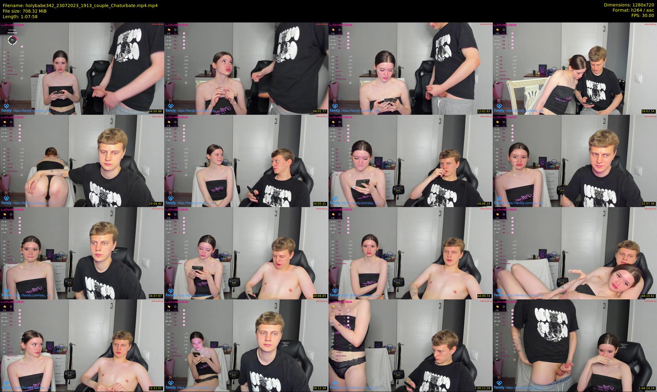 holybabe342 — 68 minute Chaturbate couple cam show recording, 720p, Jul 23, 2023
