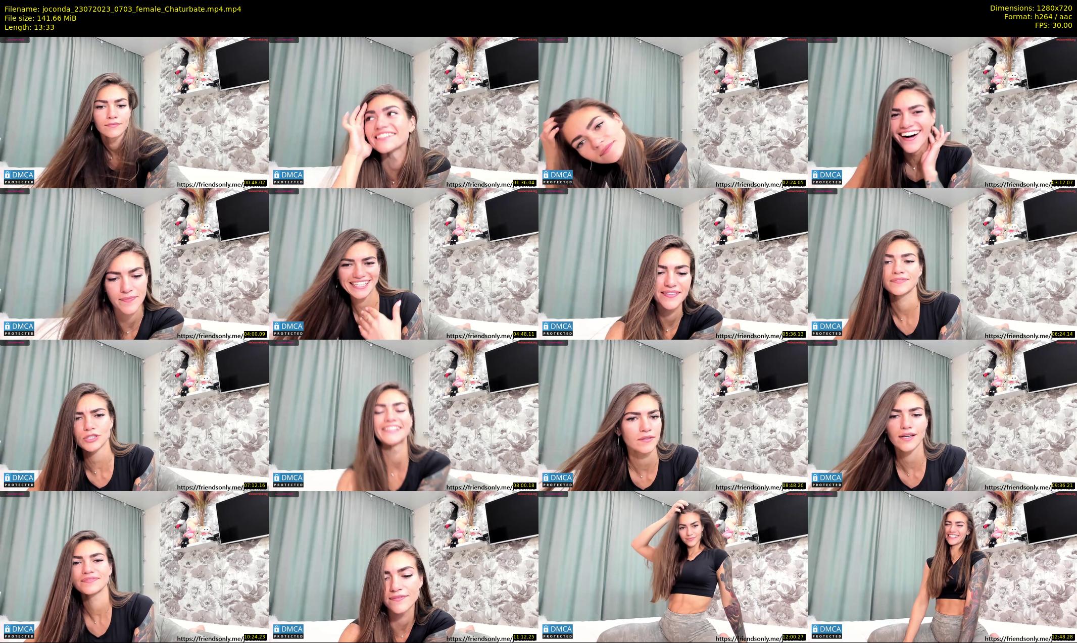 joconda — 14 minute Chaturbate female cam show recording, 720p, Jul 23, 2023
