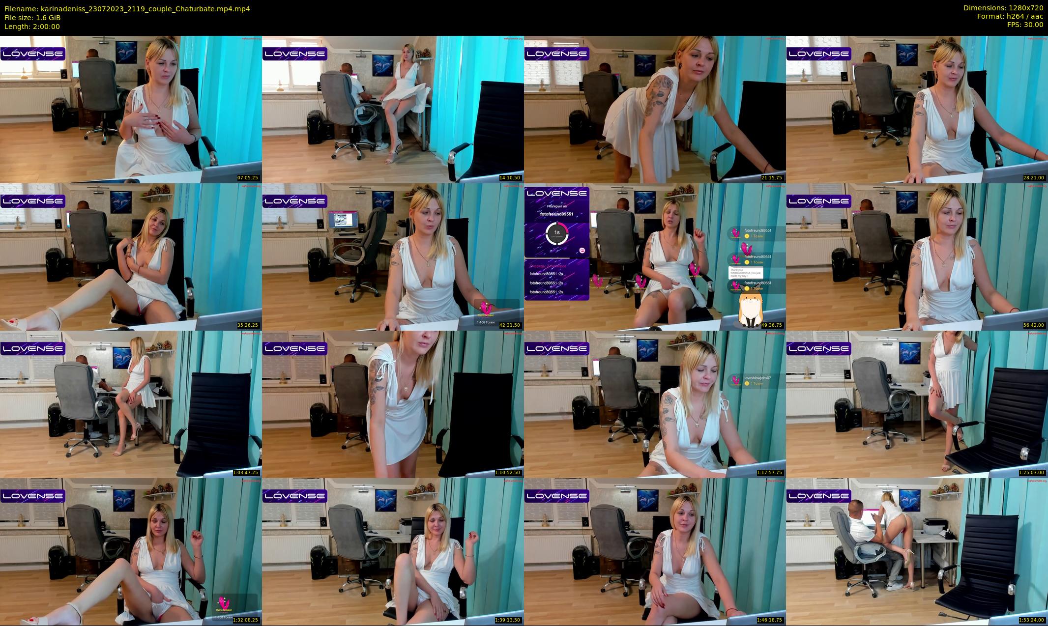 karinadeniss — 120 minute Chaturbate couple cam show recording, 720p, Jul 23, 2023
