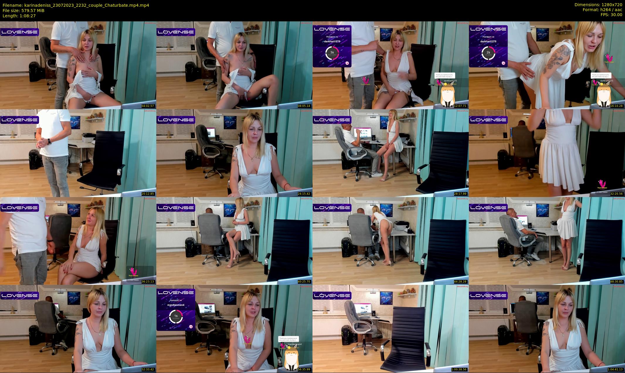 karinadeniss — 69 minute Chaturbate couple cam show recording, 720p, Jul 23, 2023