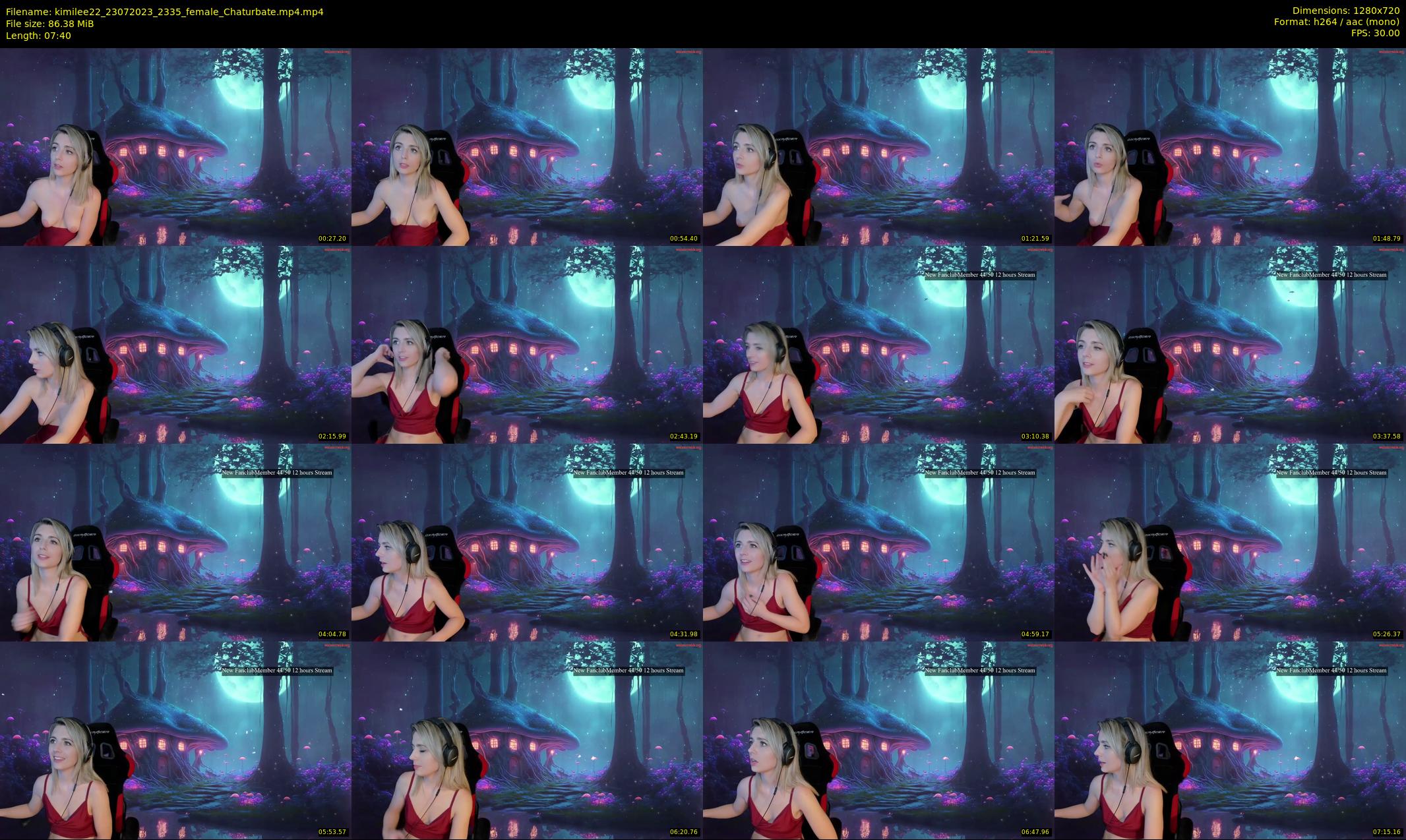 kimilee22 — 8 minute Chaturbate female cam show recording, 720p, Jul 23, 2023