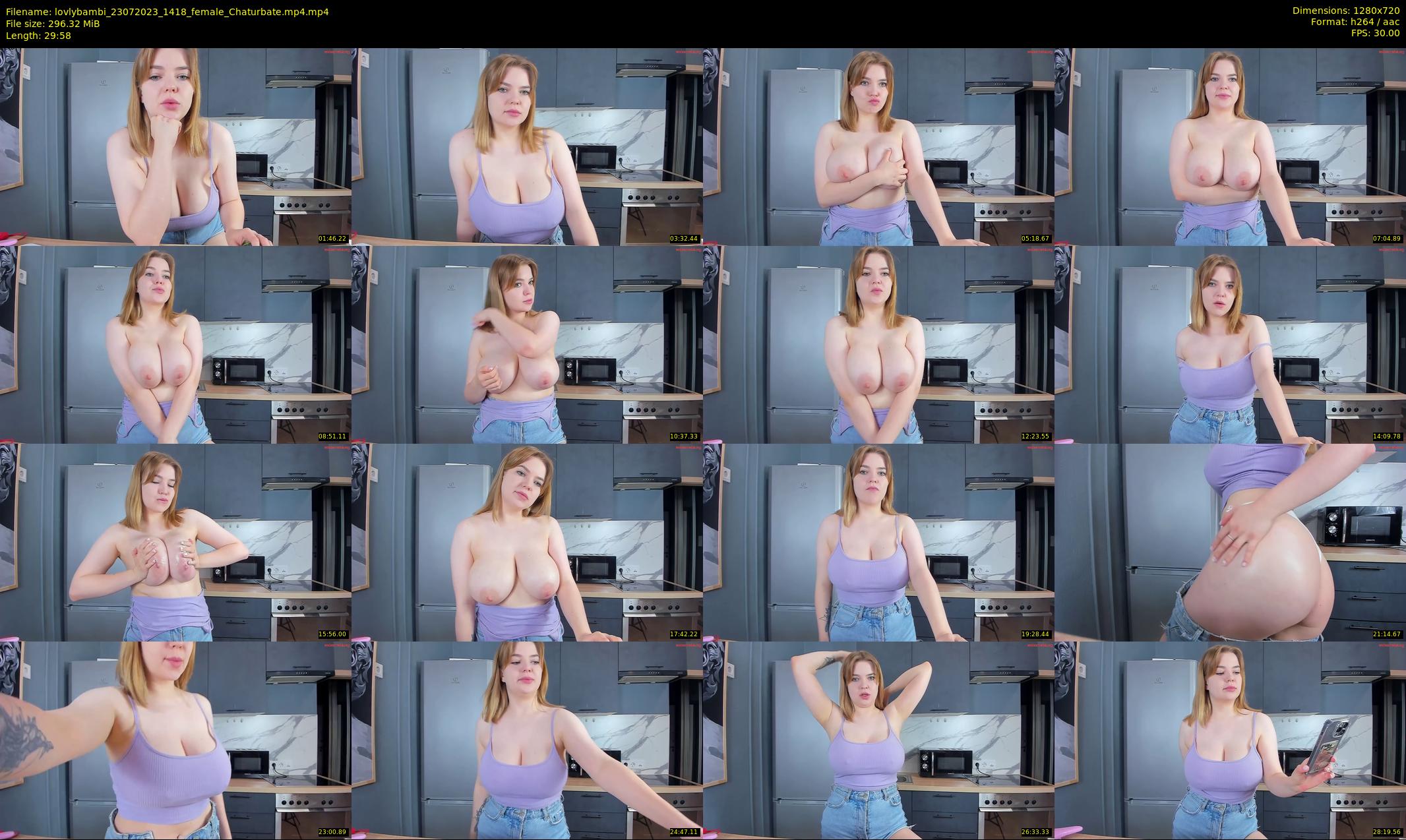 lovlybambi — 30 minute Chaturbate female cam show recording, 720p, Jul 23, 2023