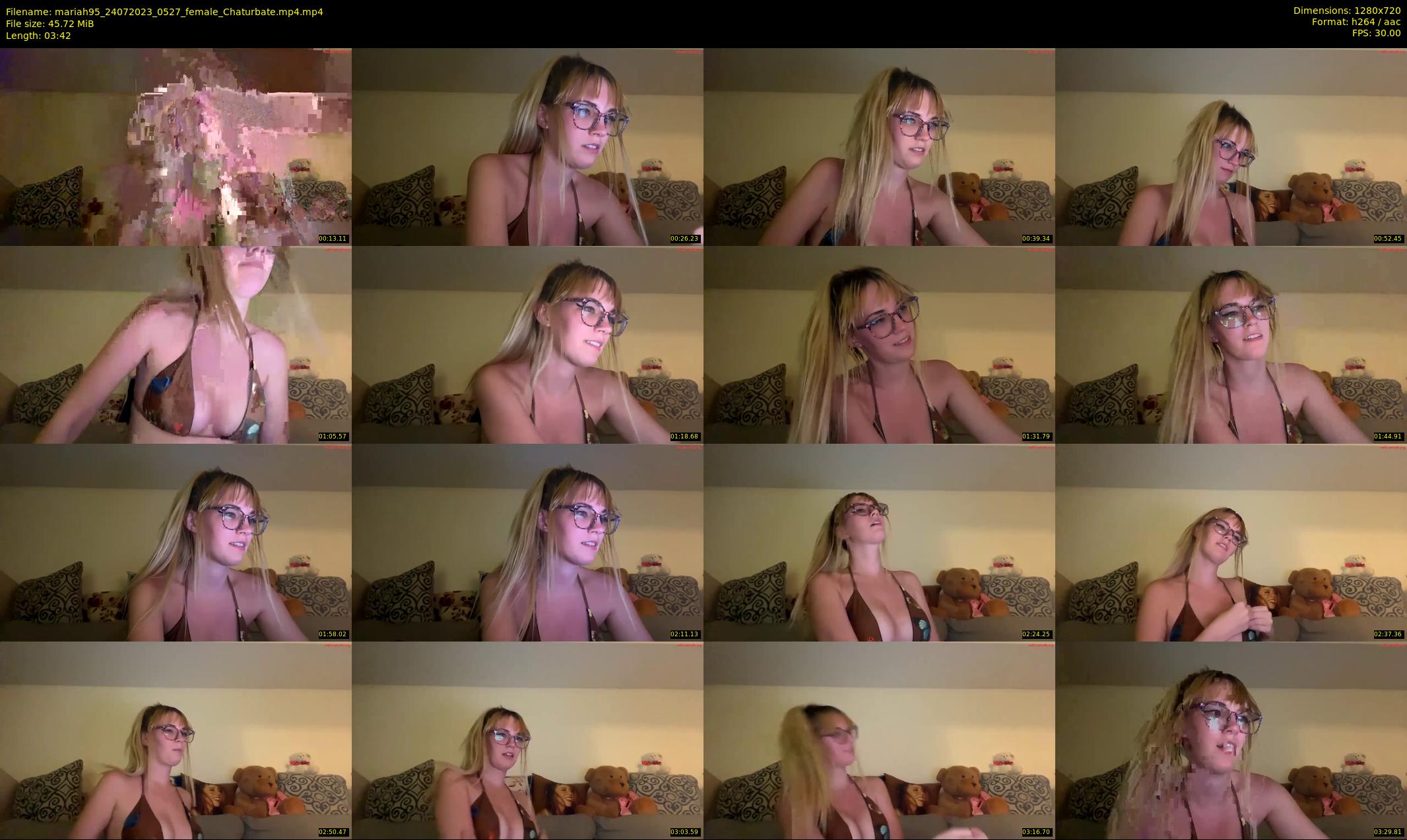 mariah95 — 4 minute Chaturbate female cam show recording, 720p, Jul 24, 2023