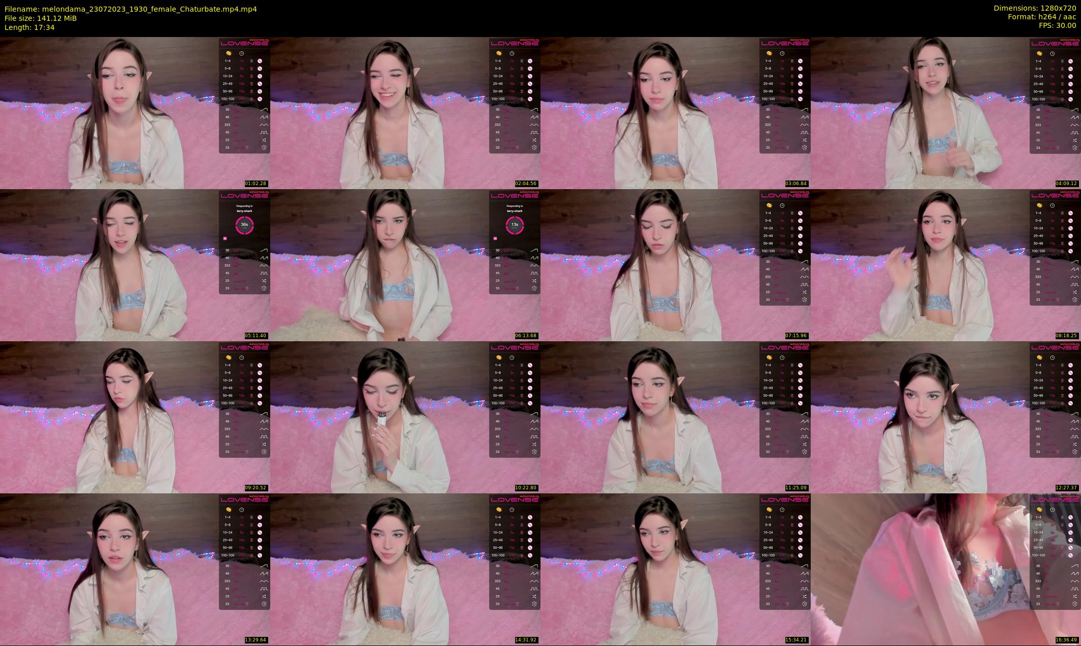 melondama — 18 minute Chaturbate female cam show recording, 720p, Jul 23, 2023