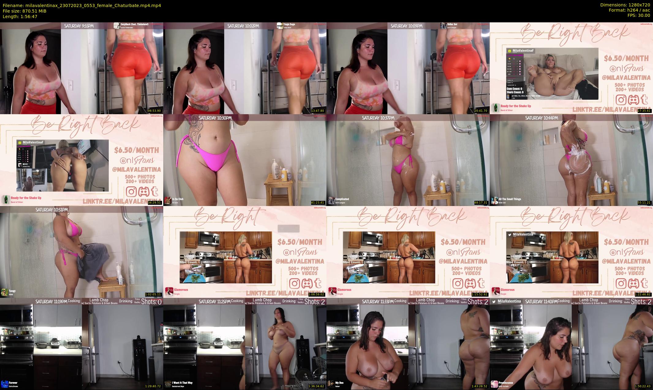 milavalentinax — 117 minute Chaturbate female cam show recording, 720p, Jul 23, 2023