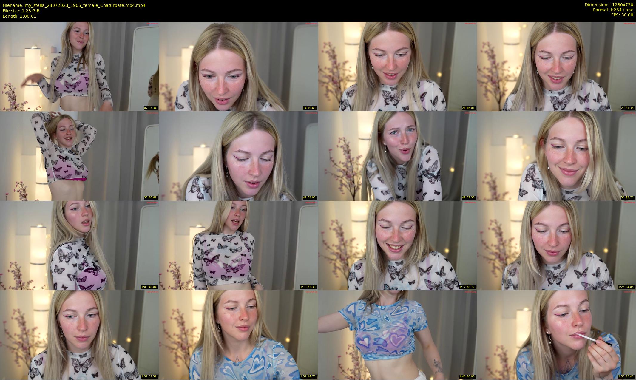 my_stella — 121 minute Chaturbate female cam show recording, 720p, Jul 23, 2023
