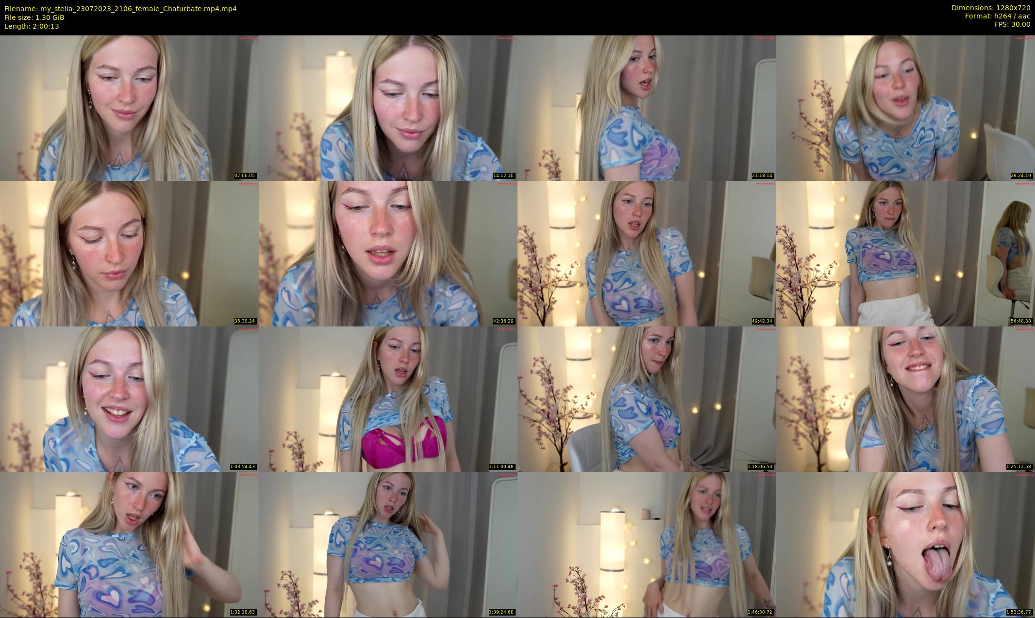 my_stella — 121 minute Chaturbate female cam show recording, 720p, Jul 23, 2023