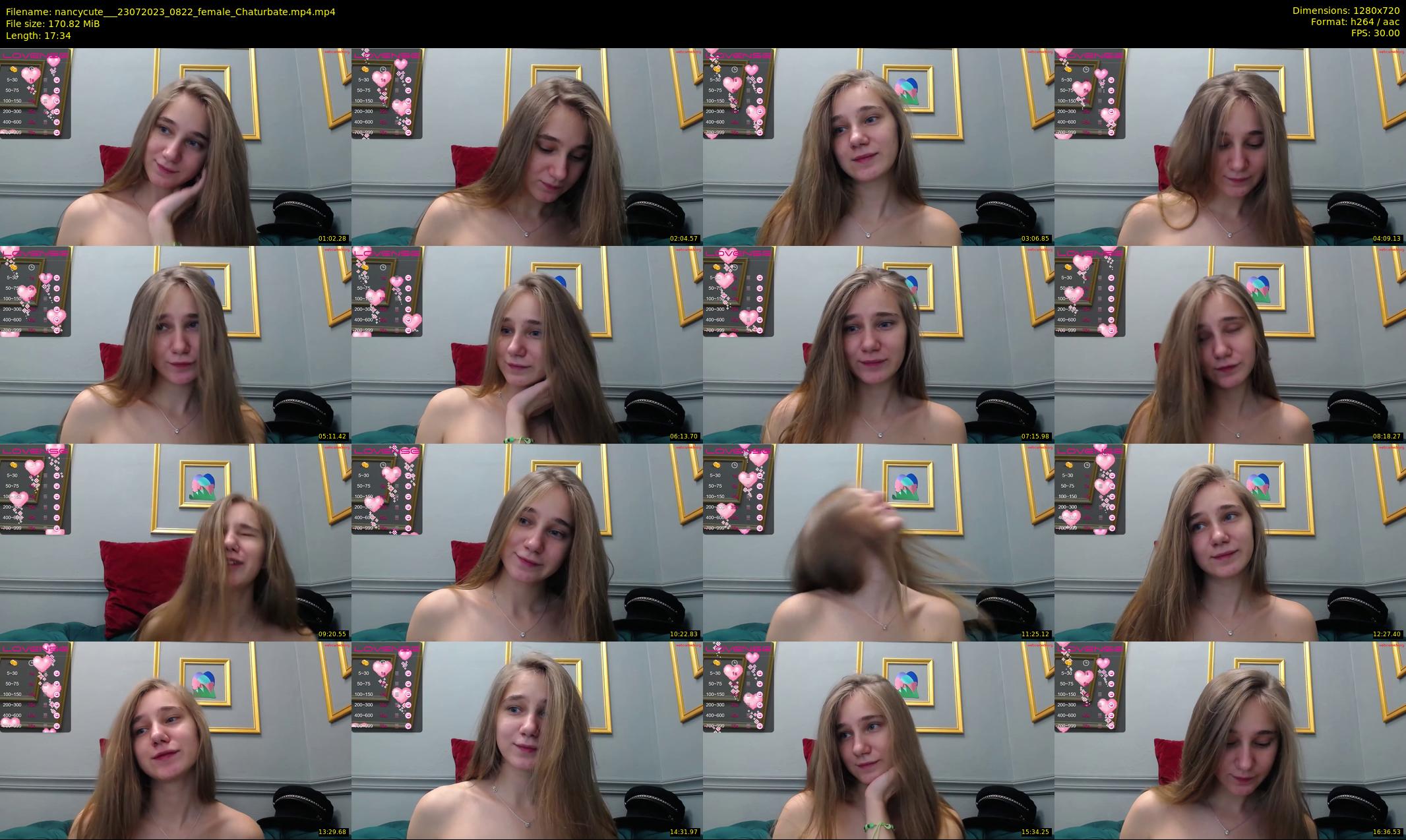 nancycute__ — 18 minute Chaturbate female cam show recording, 720p, Jul 23, 2023