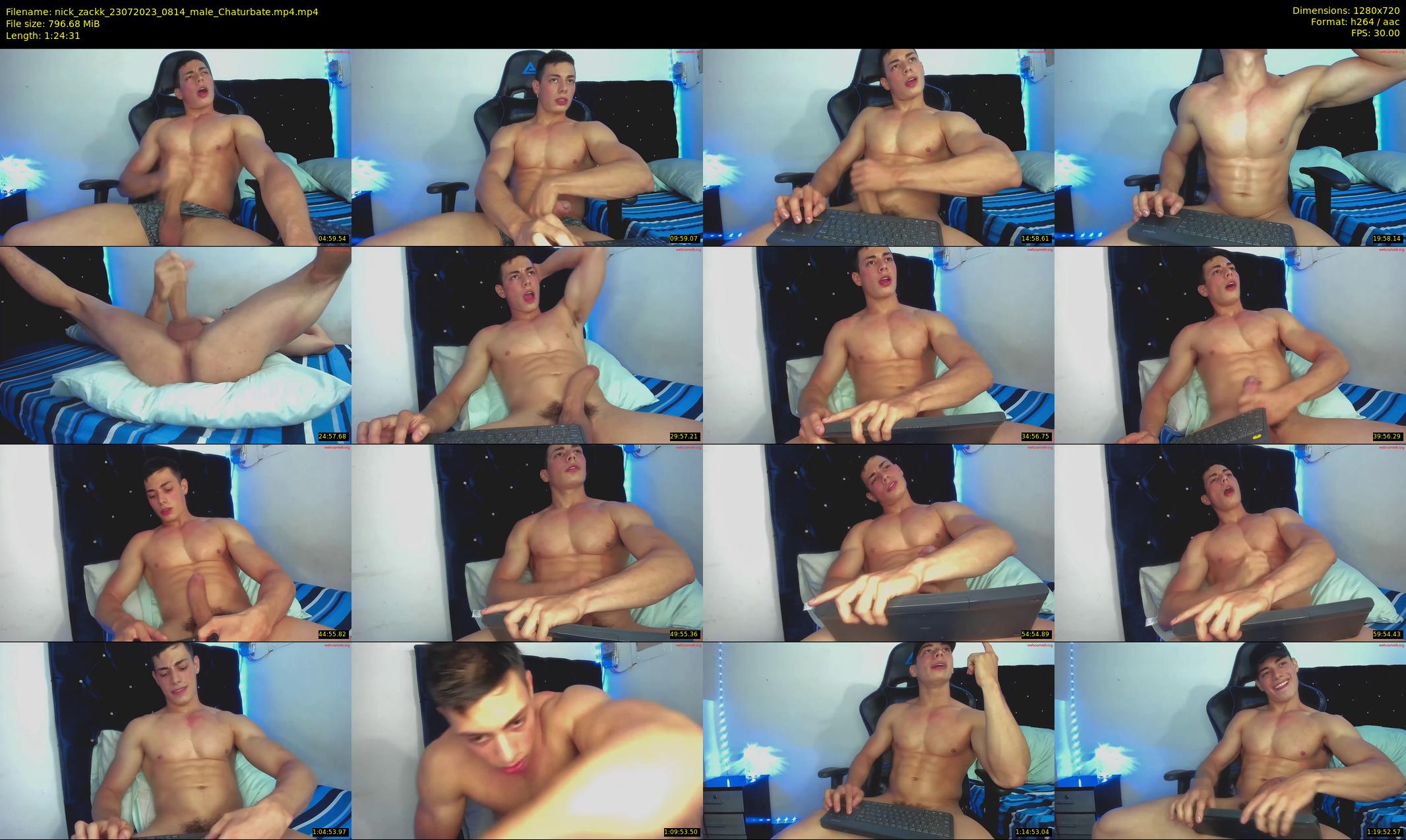 nick_zackk — 85 minute Chaturbate male cam show recording, 720p, Jul 23, 2023