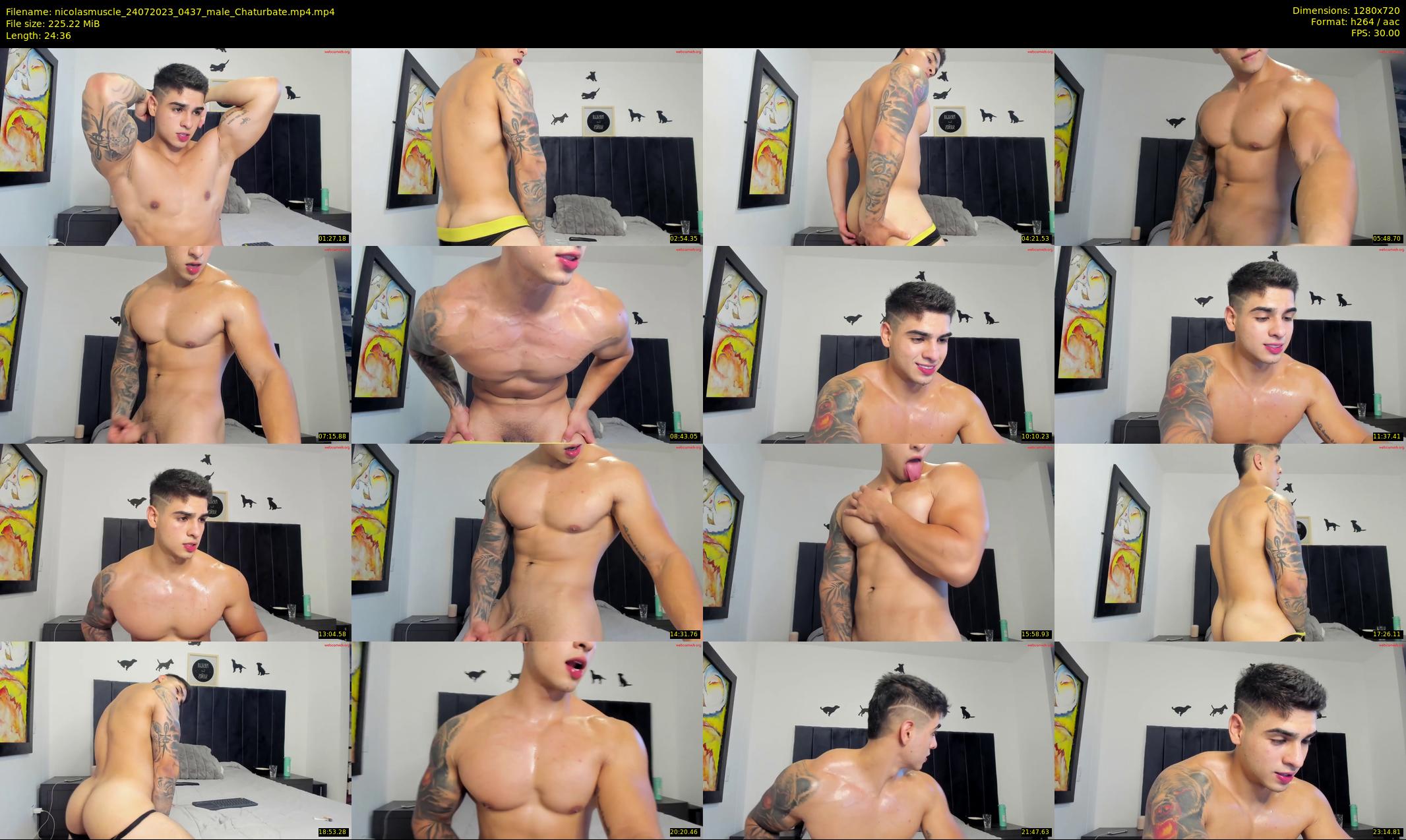 nicolasmuscle — 25 minute Chaturbate male cam show recording, 720p, Jul 24, 2023