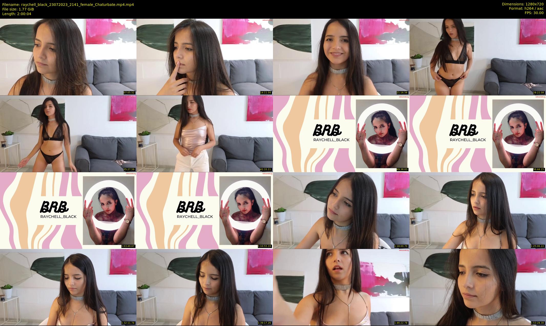 raychell_black — 121 minute Chaturbate female cam show recording, 720p, Jul 23, 2023