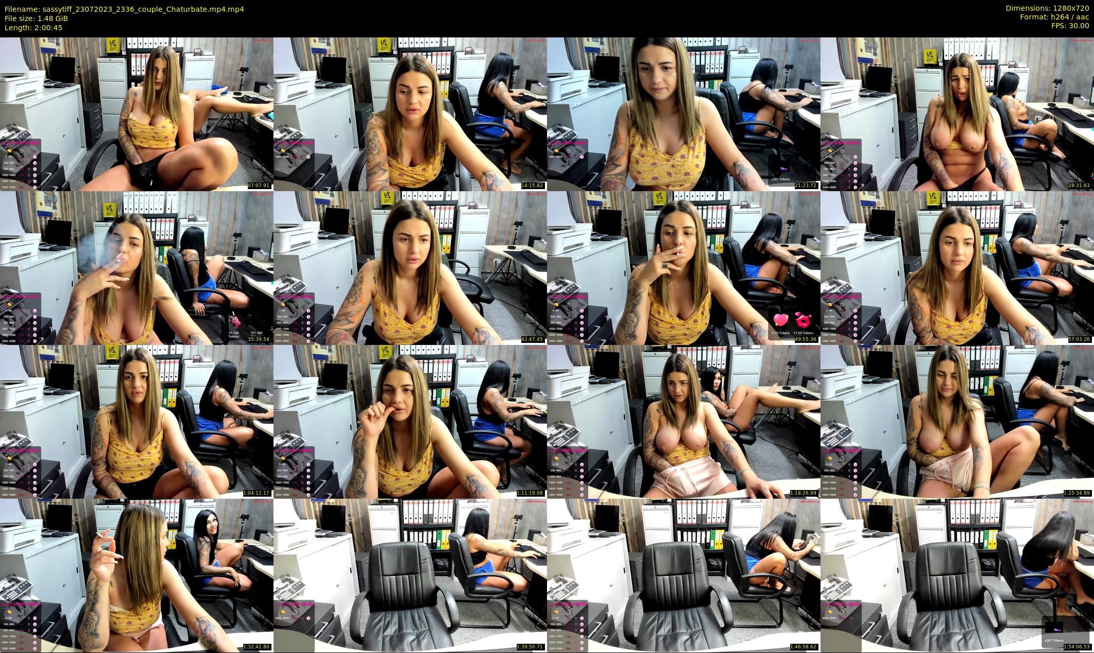 sassytiff — 121 minute Chaturbate couple cam show recording, 720p, Jul 23, 2023