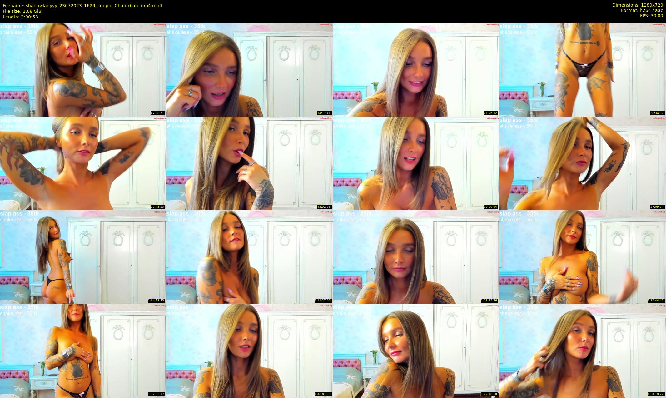 shadowladyyy — 121 minute Chaturbate couple cam show recording, 720p, Jul 23, 2023