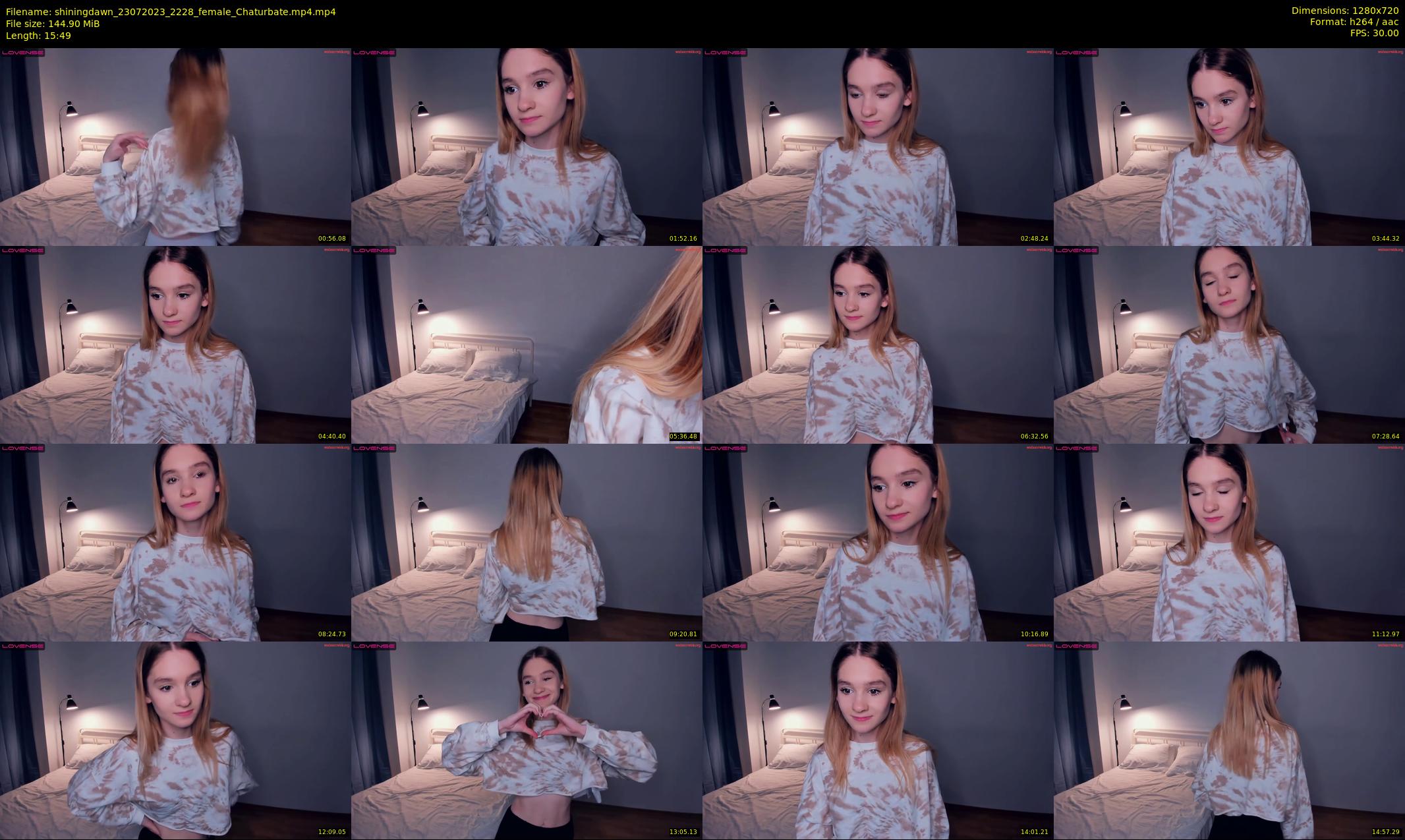 shiningdawn — 16 minute Chaturbate female cam show recording, 720p, Jul 23, 2023