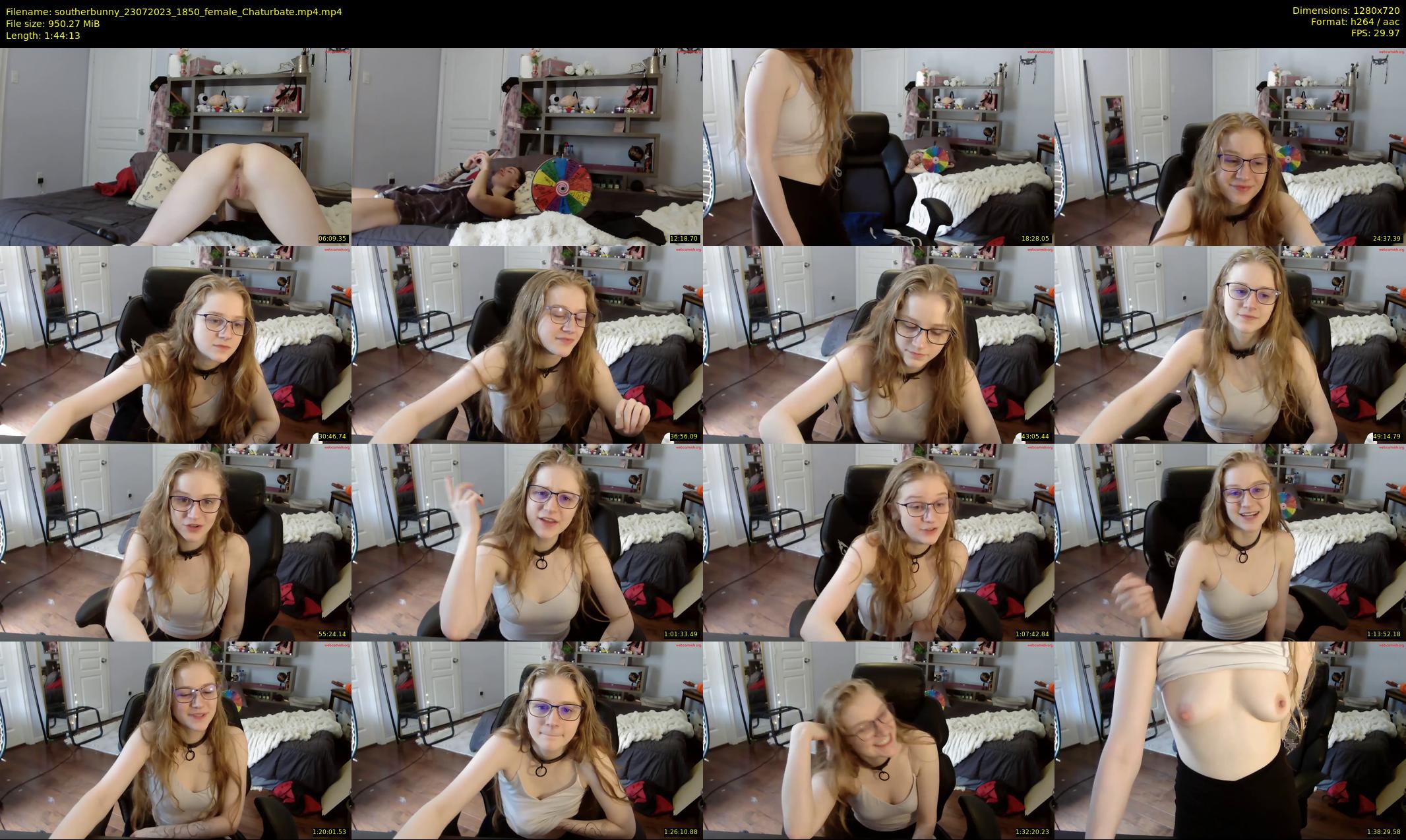 southerbunny — 105 minute Chaturbate female cam show recording, 720p, Jul 23, 2023