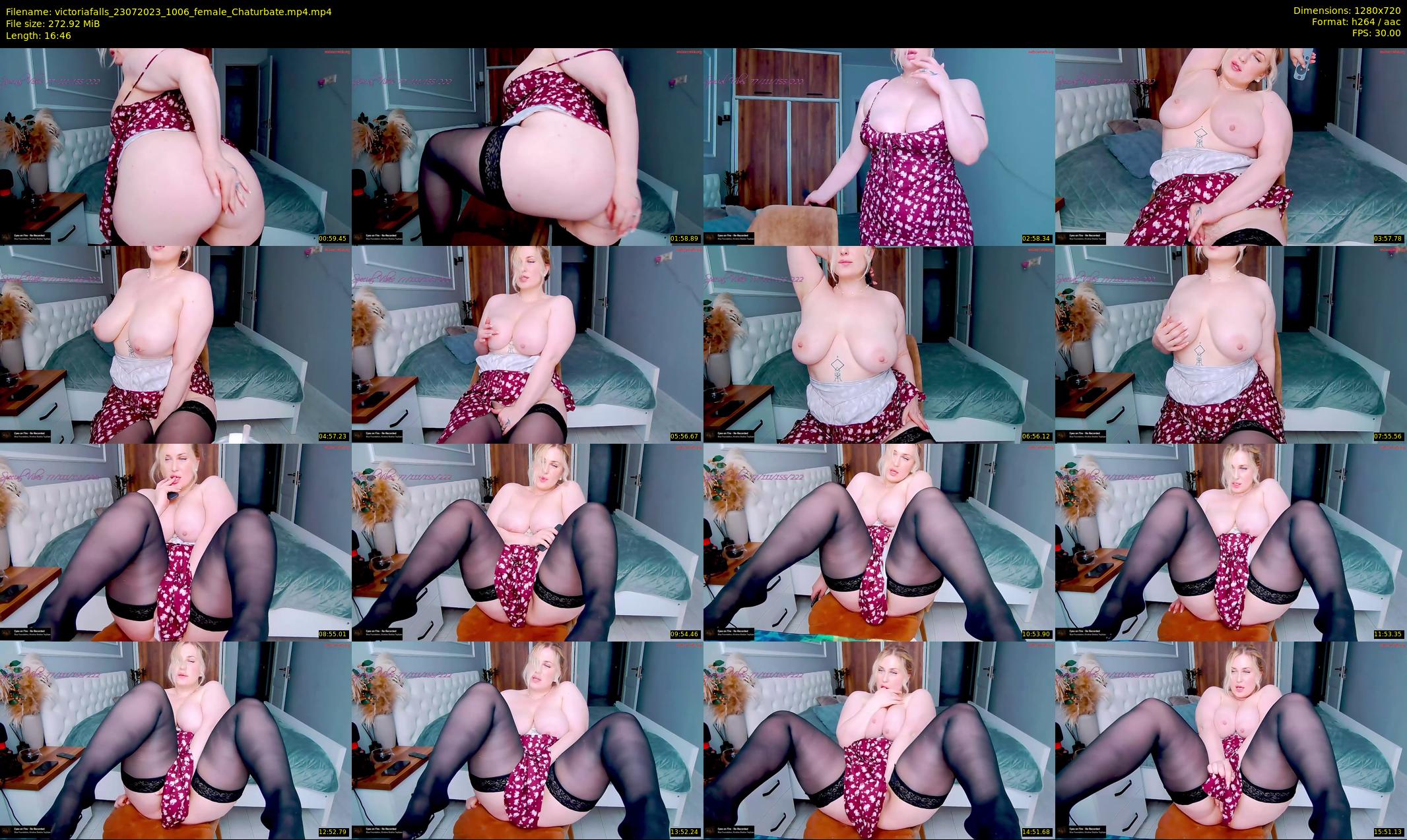 victoriafalls — 17 minute Chaturbate female cam show recording, 720p, Jul 23, 2023