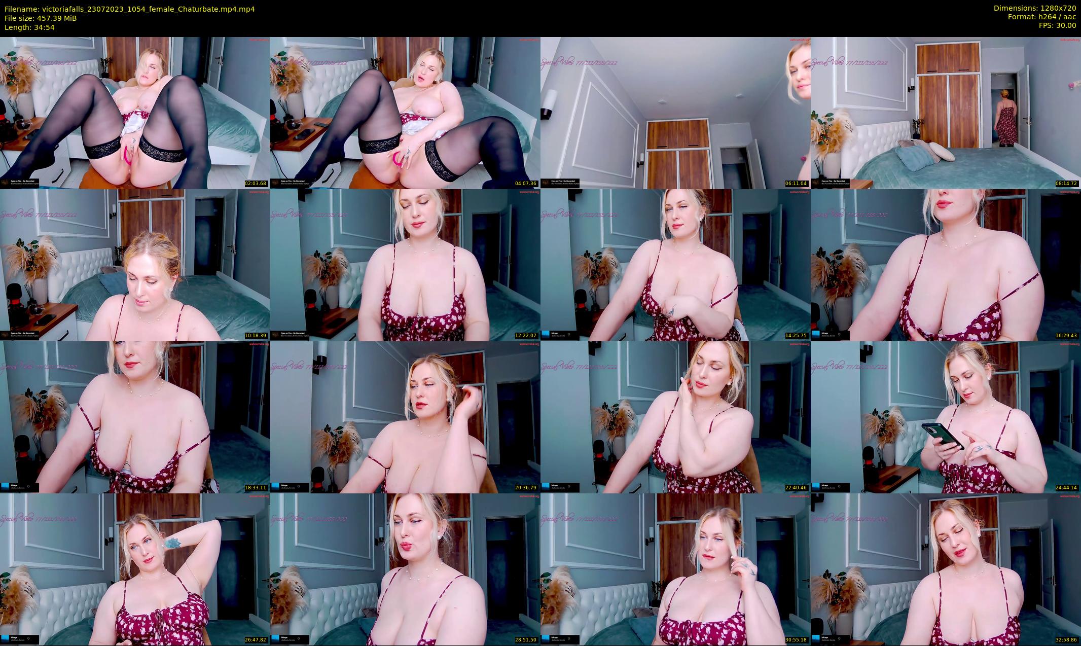 victoriafalls — 35 minute Chaturbate female cam show recording, 720p, Jul 23, 2023