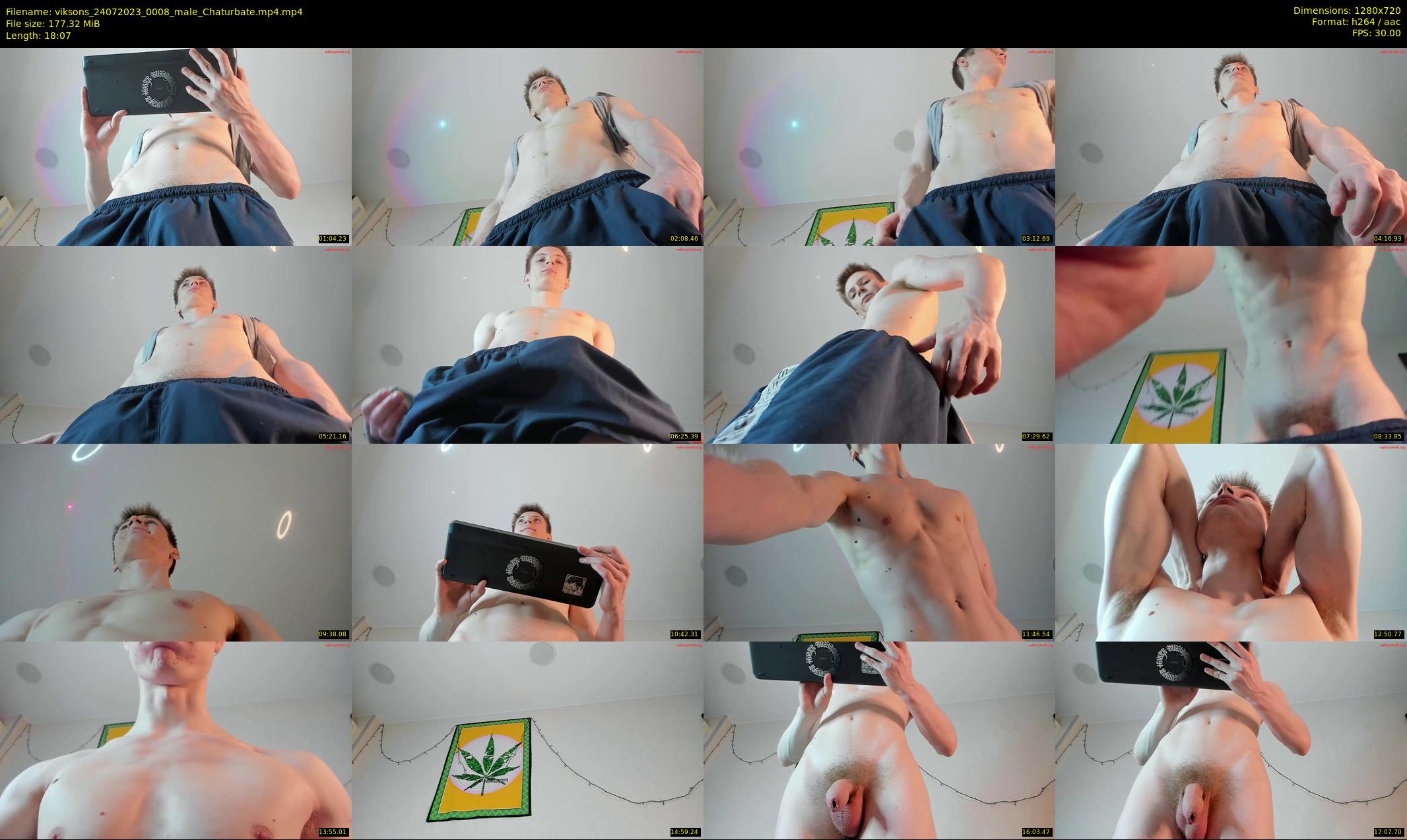 viksons — 19 minute Chaturbate male cam show recording, 720p, Jul 24, 2023