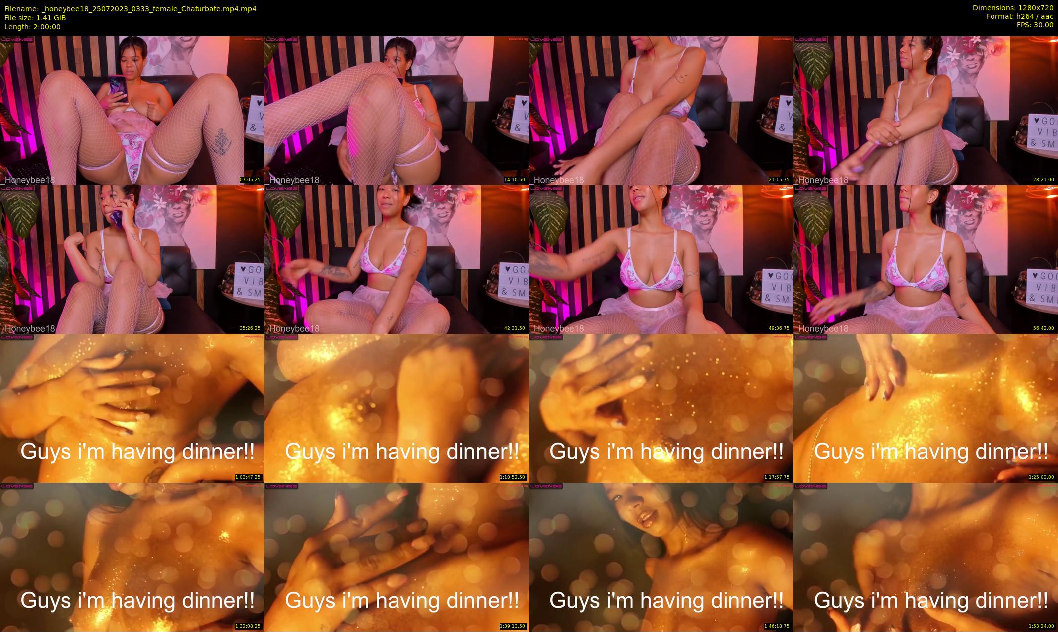 _honeybee18 — 120 minute Chaturbate female cam show recording, 720p, Jul 25, 2023