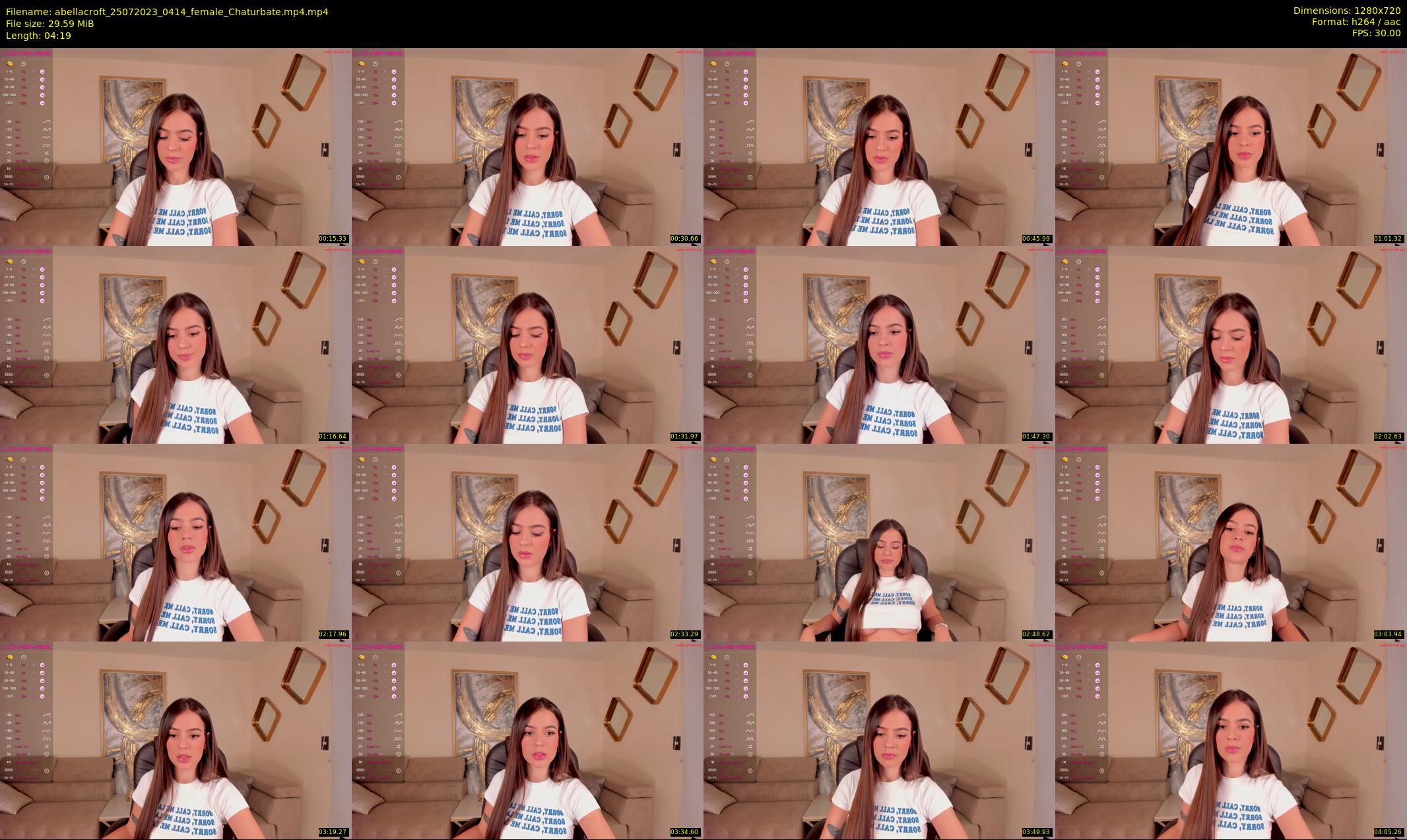 abellacroft — 5 minute Chaturbate female cam show recording, 720p, Jul 25, 2023