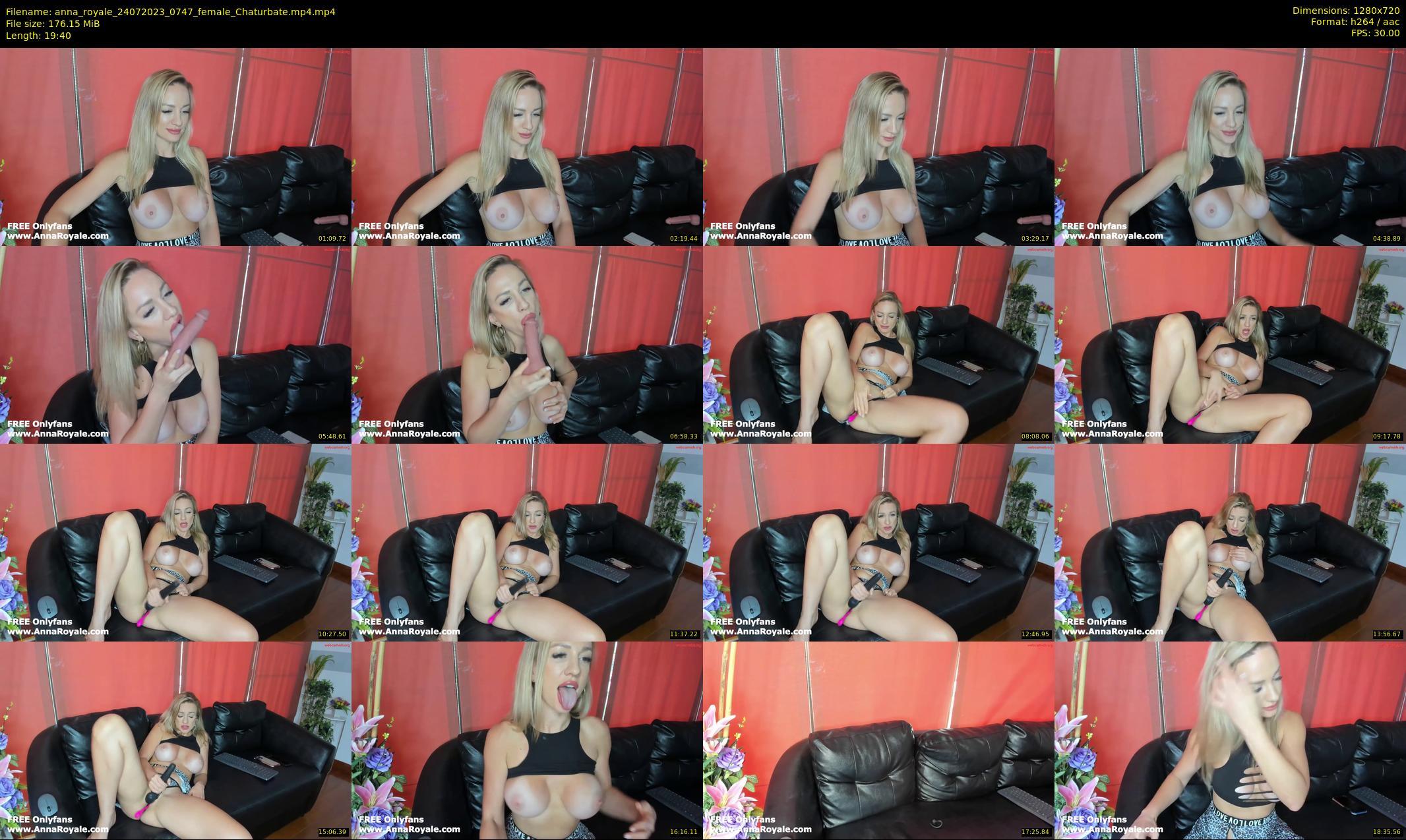 anna_royale — 20 minute Chaturbate female cam show recording, 720p, Jul 24, 2023