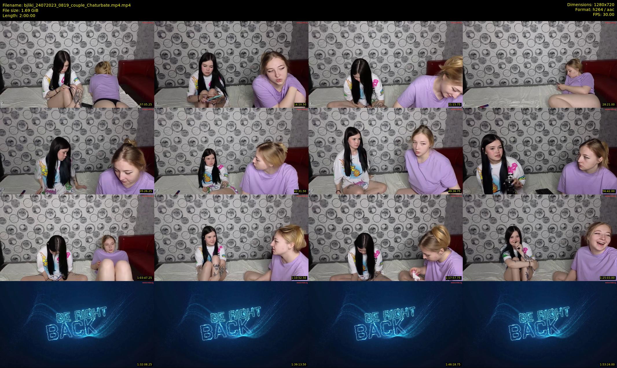 bjliki — 120 minute Chaturbate couple cam show recording, 720p, Jul 24, 2023