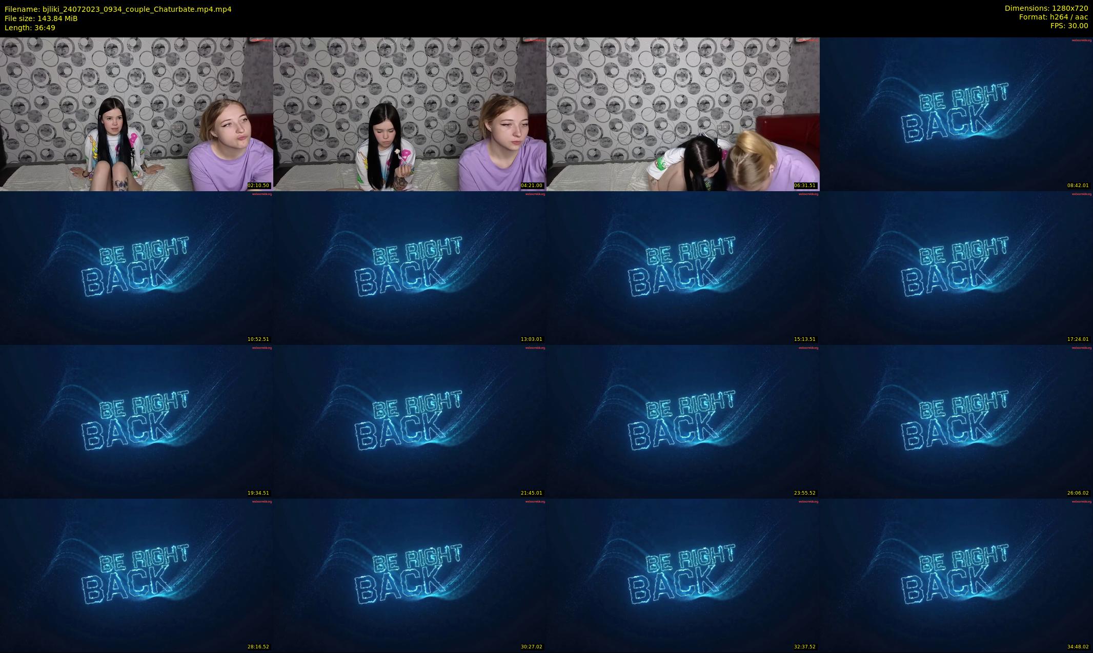bjliki — 37 minute Chaturbate couple cam show recording, 720p, Jul 24, 2023