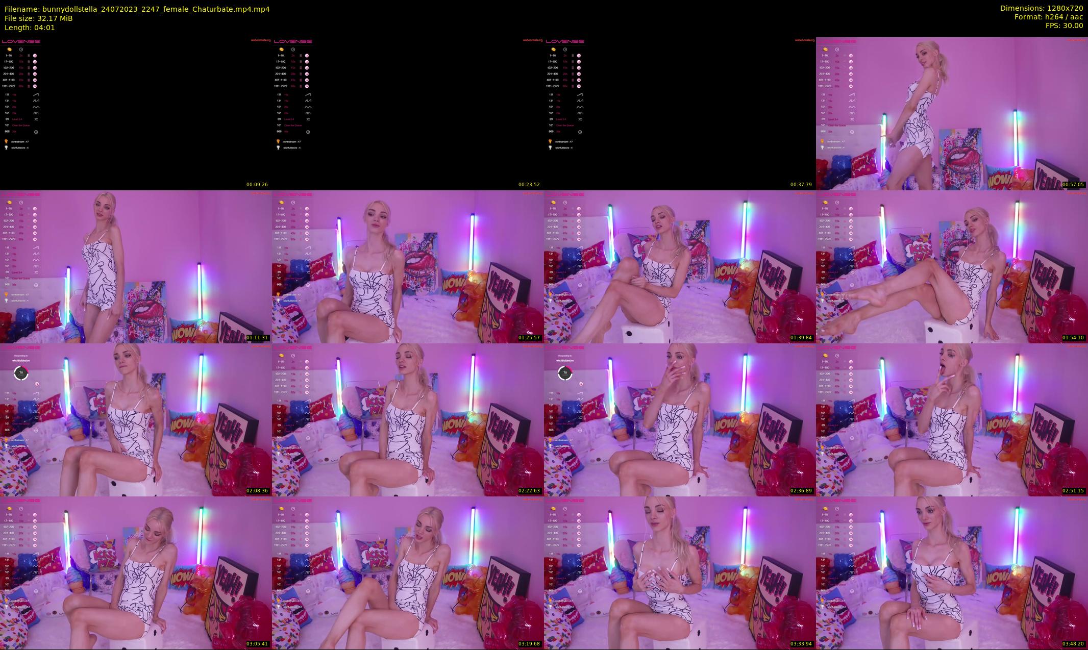 bunnydollstella — 5 minute Chaturbate female cam show recording, 720p, Jul 24, 2023