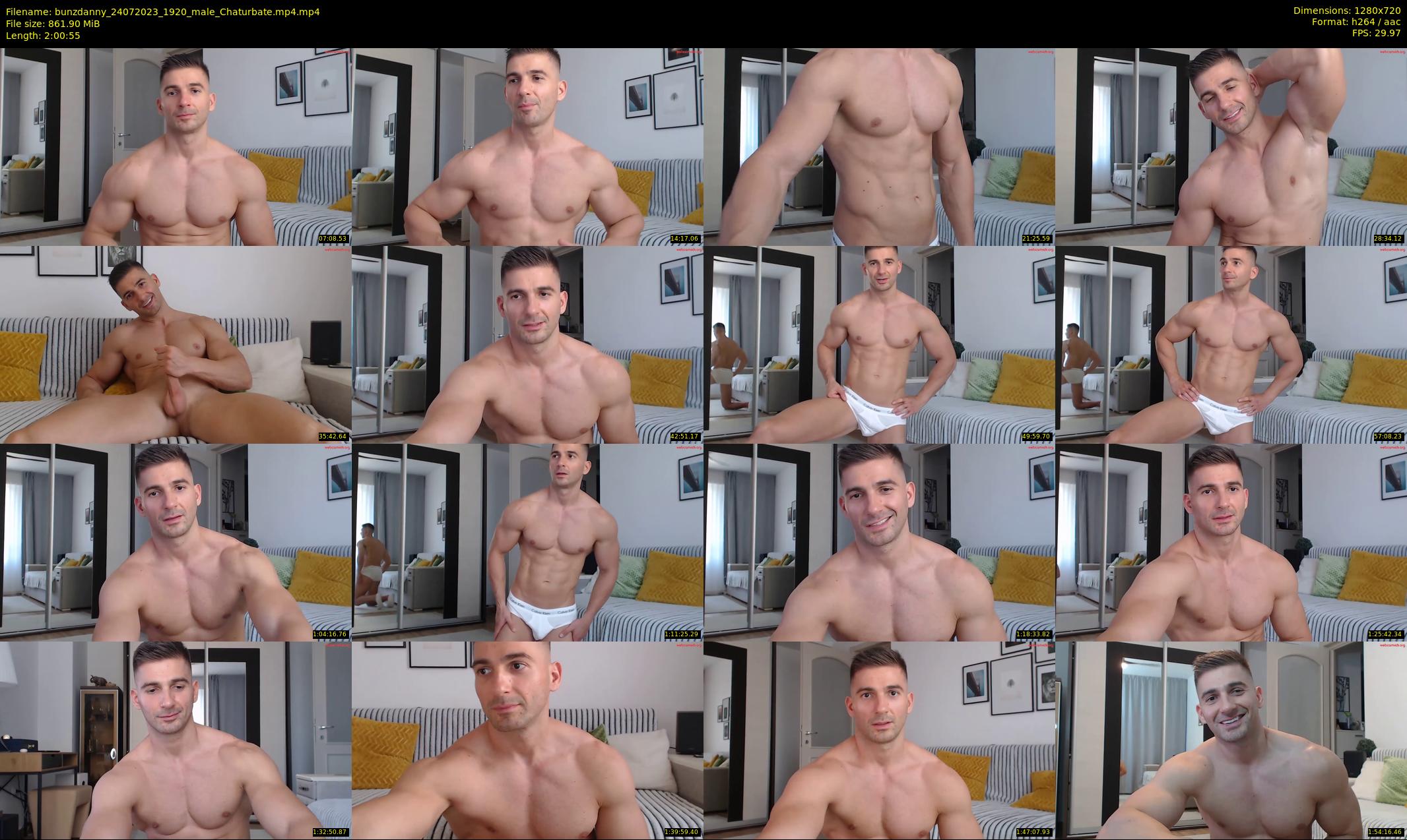 bunzdanny — 121 minute Chaturbate male cam show recording, 720p, Jul 24, 2023
