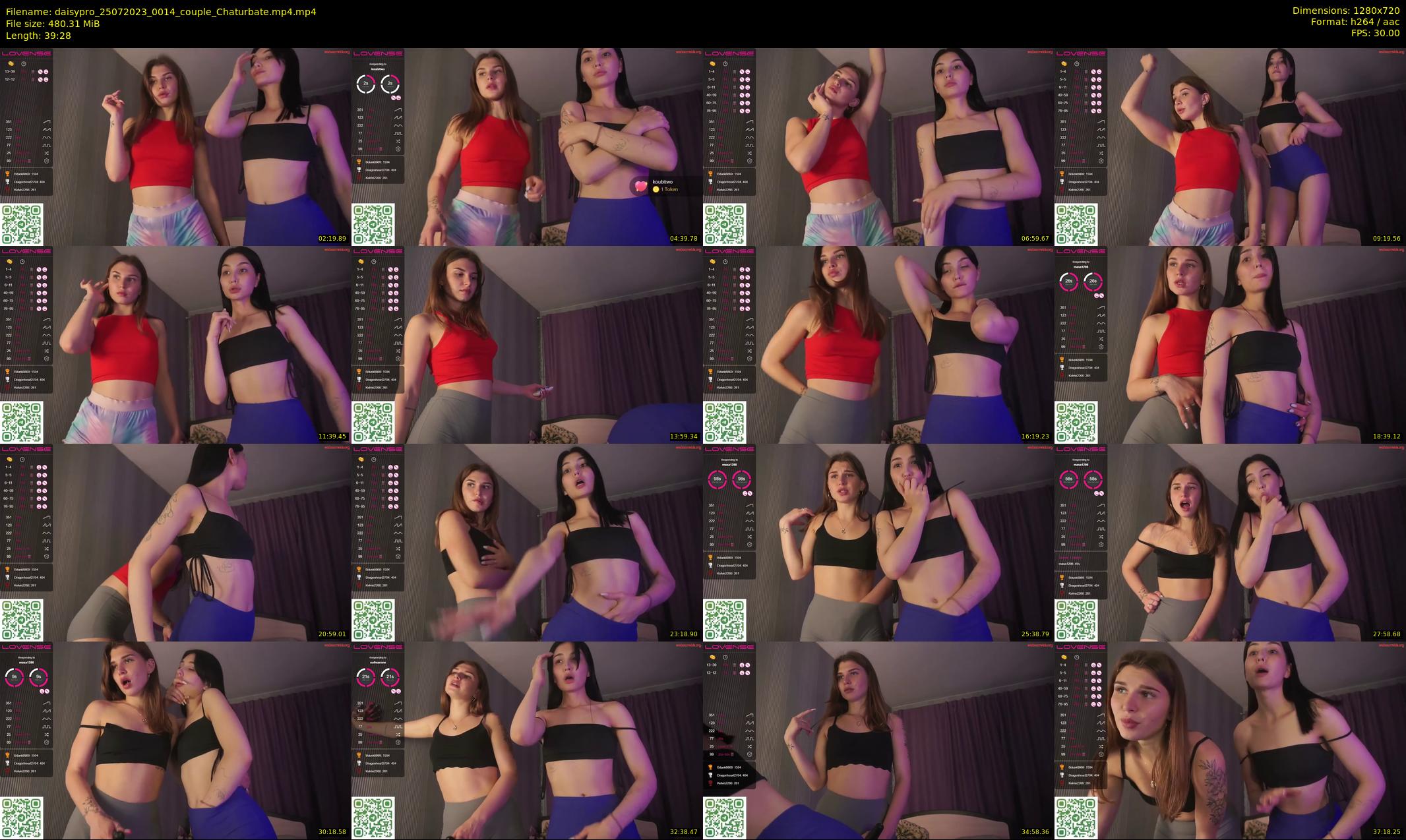 daisypro — 40 minute Chaturbate couple cam show recording, 720p, Jul 25, 2023