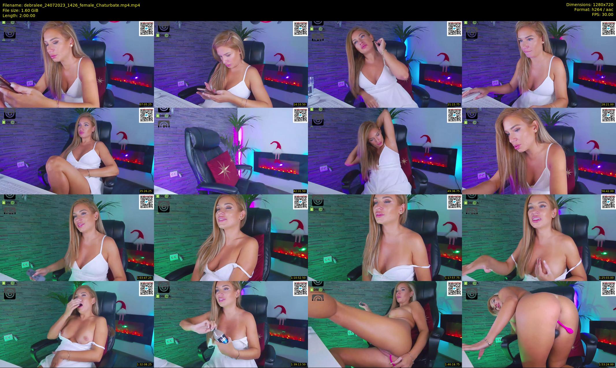 debralee — 120 minute Chaturbate female cam show recording, 720p, Jul 24, 2023