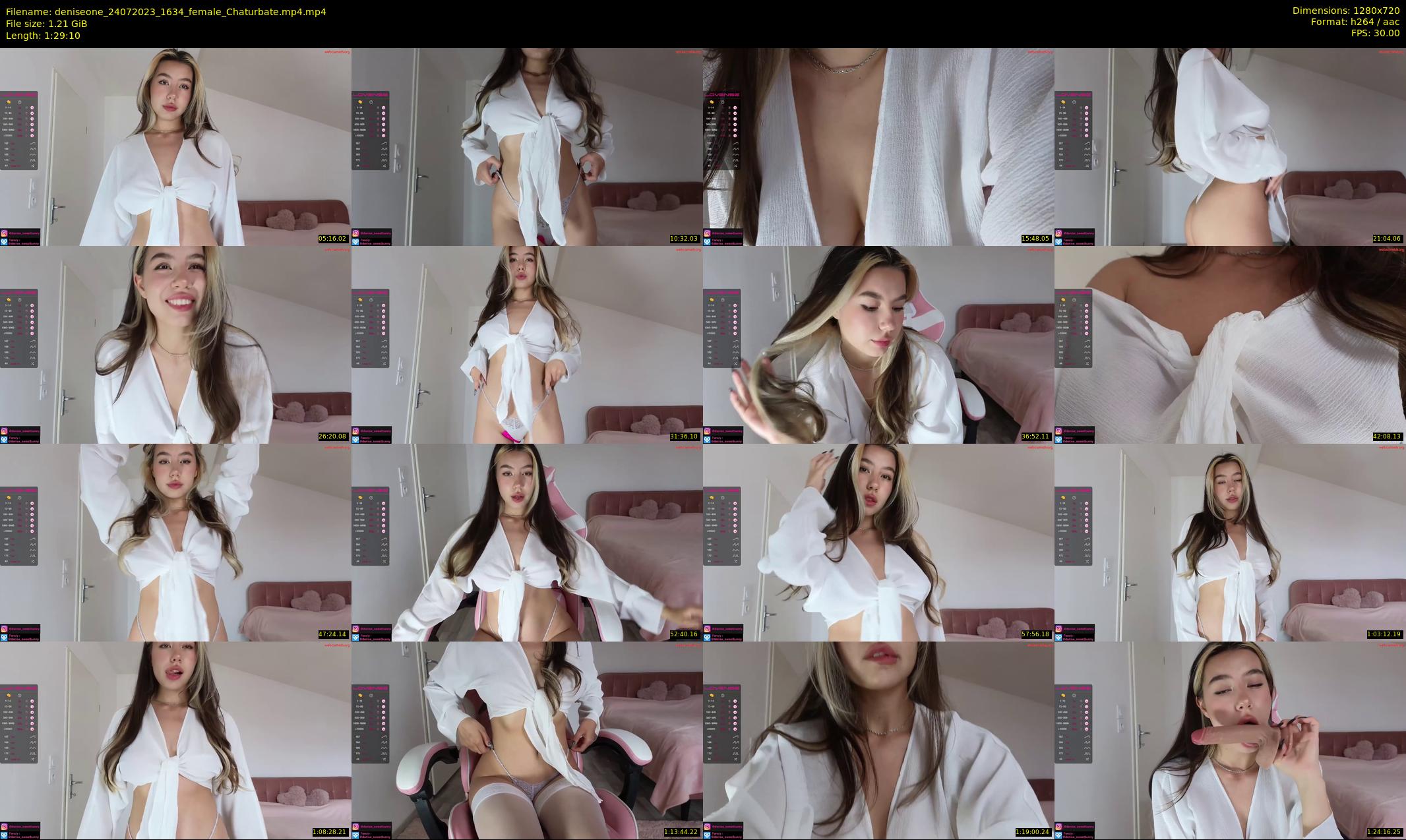 deniseone — 90 minute Chaturbate female cam show recording, 720p, Jul 24, 2023