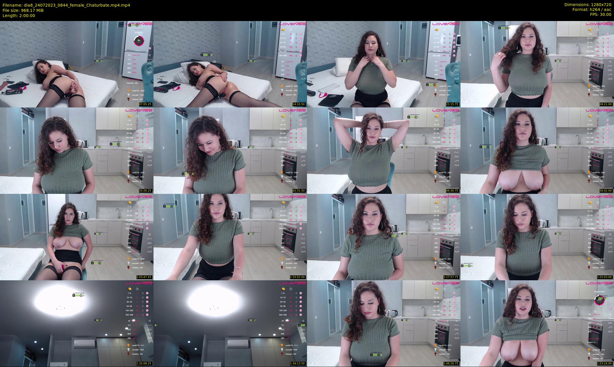 dia8 — 120 minute Chaturbate female cam show recording, 720p, Jul 24, 2023