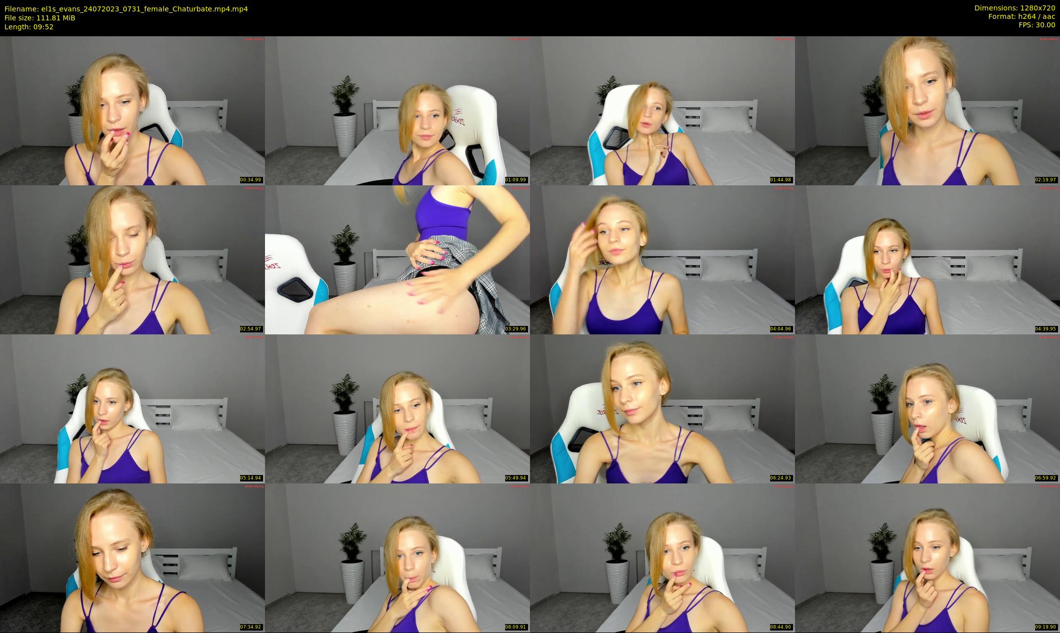 el1s_evans — 10 minute Chaturbate female cam show recording, 720p, Jul 24, 2023