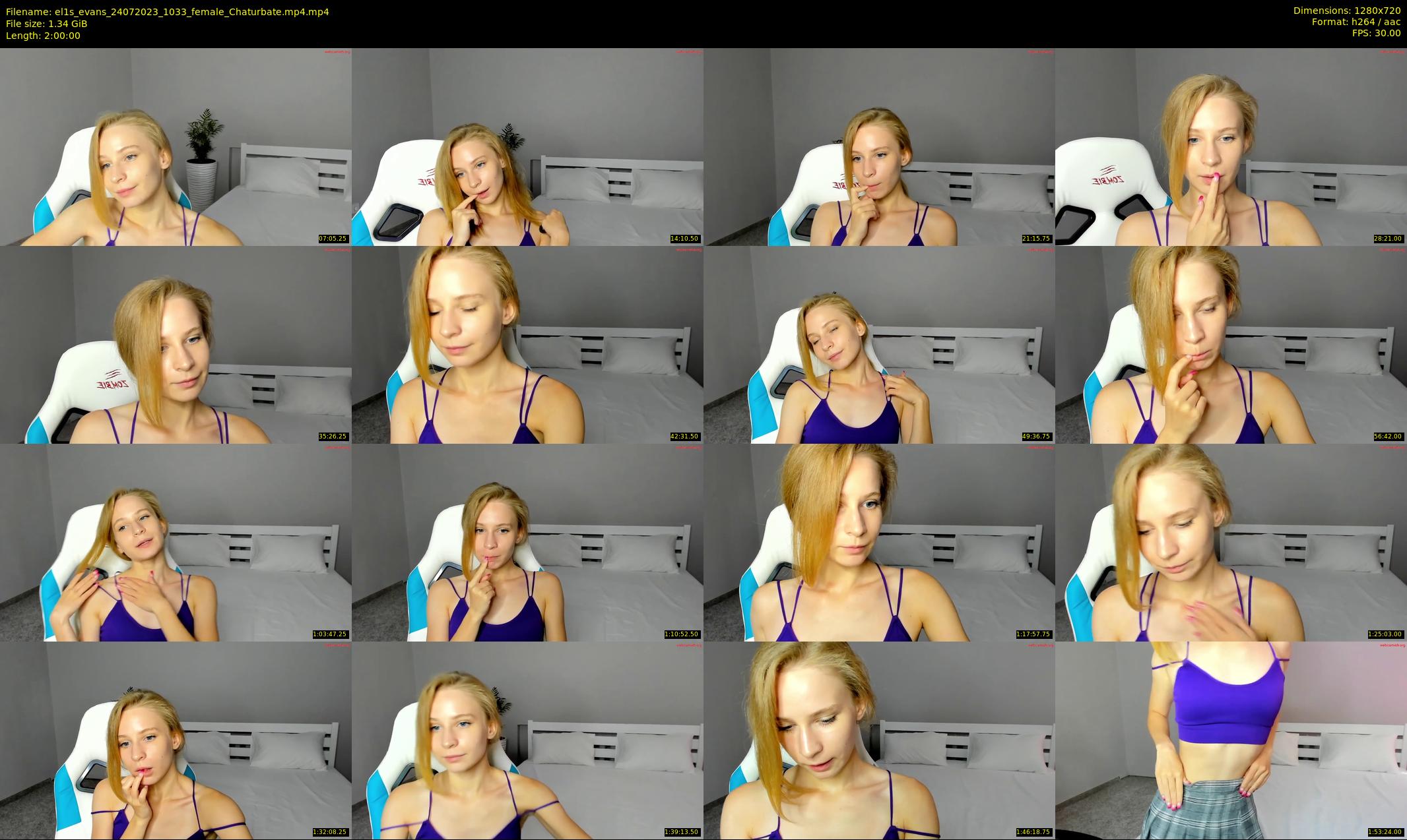 el1s_evans — 120 minute Chaturbate female cam show recording, 720p, Jul 24, 2023
