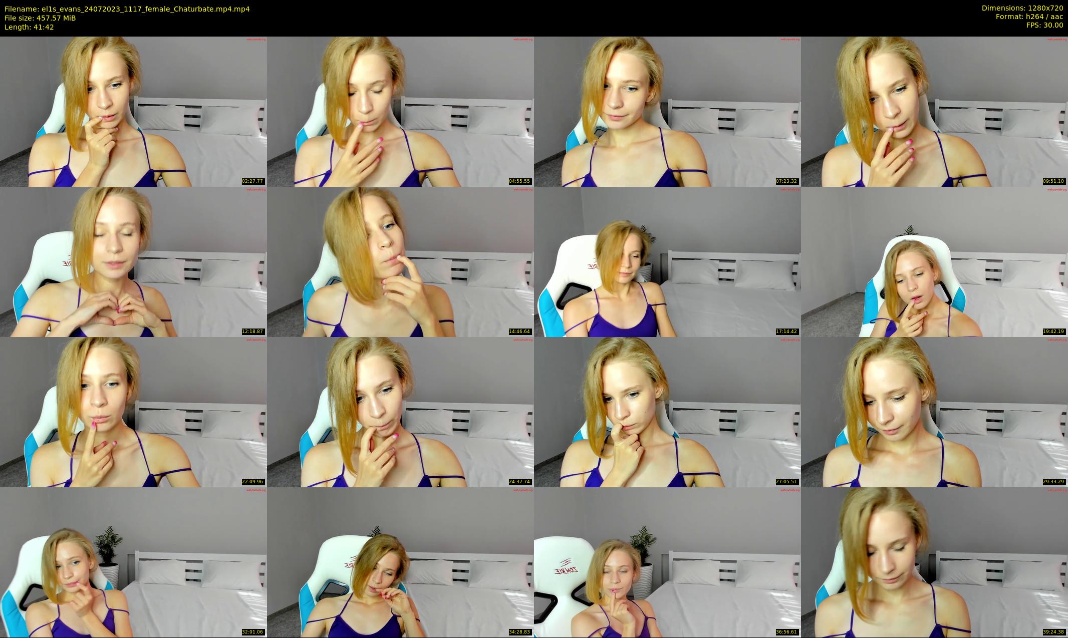 el1s_evans — 42 minute Chaturbate female cam show recording, 720p, Jul 24, 2023